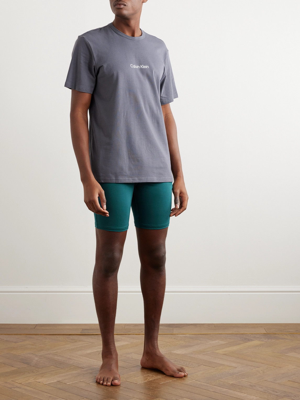 Shop Calvin Klein Underwear Slim-fit Stretch-modal Boxer Briefs In Blue