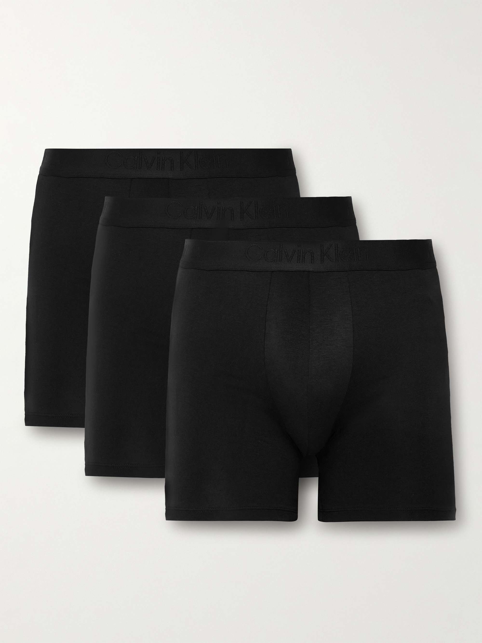 CALVIN KLEIN UNDERWEAR Seven-Pack Stretch-Cotton Boxer Briefs for Men