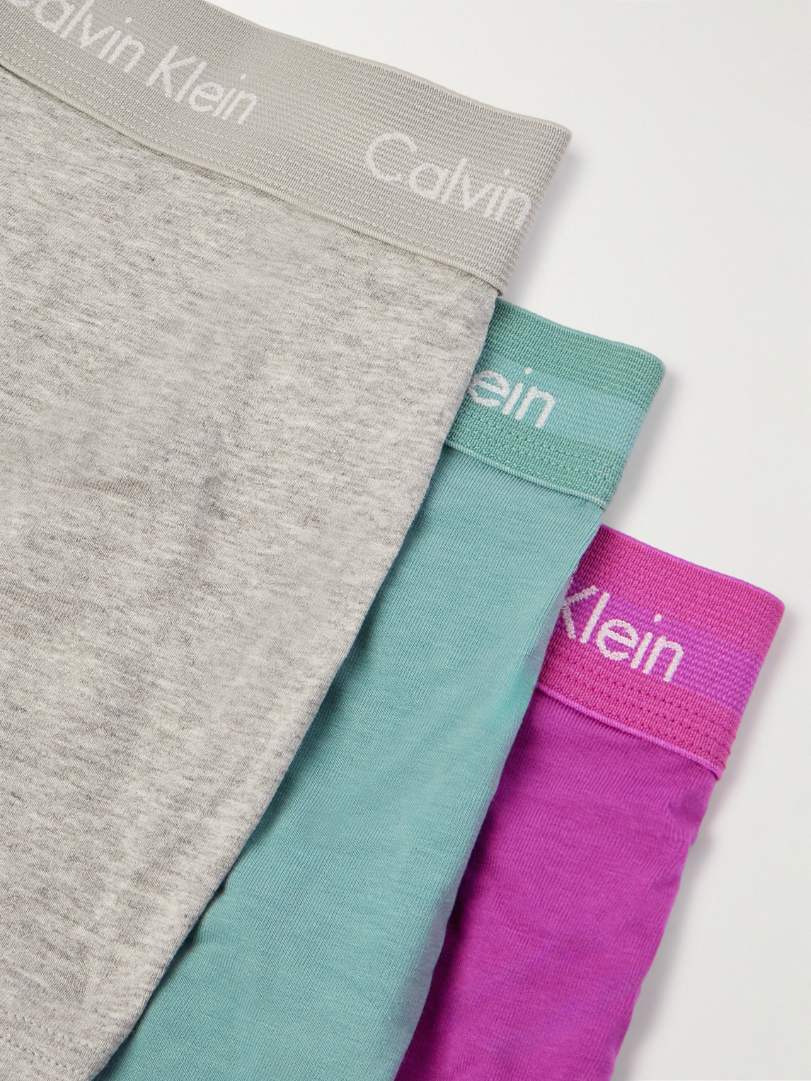 Shop Calvin Klein Underwear Three-pack Stretch-cotton Boxer Briefs In Unknown
