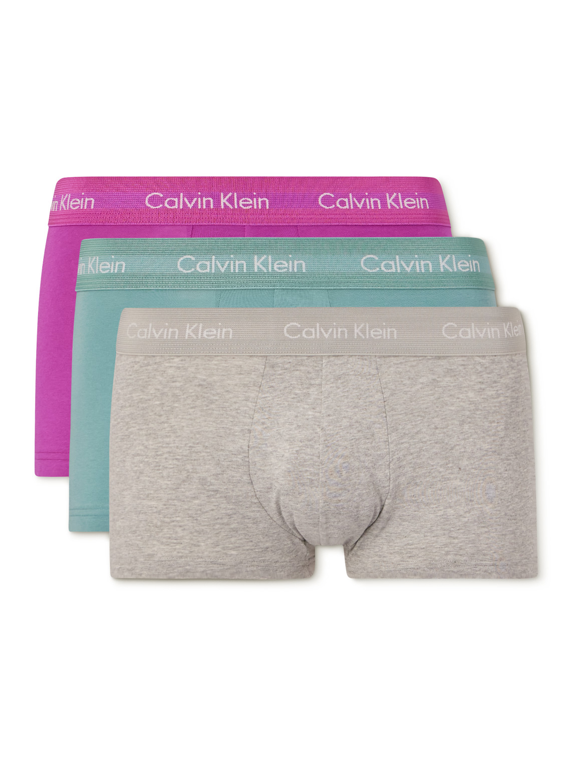 Calvin Klein Underwear Three-pack Stretch-cotton Boxer Briefs In Unknown