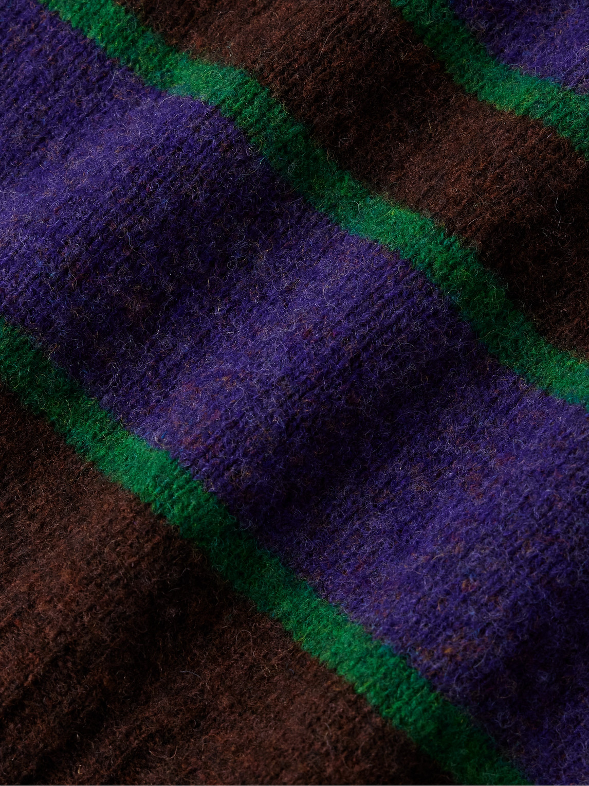 Shop Howlin' Absolute Belter Striped Wool Sweater In Brown