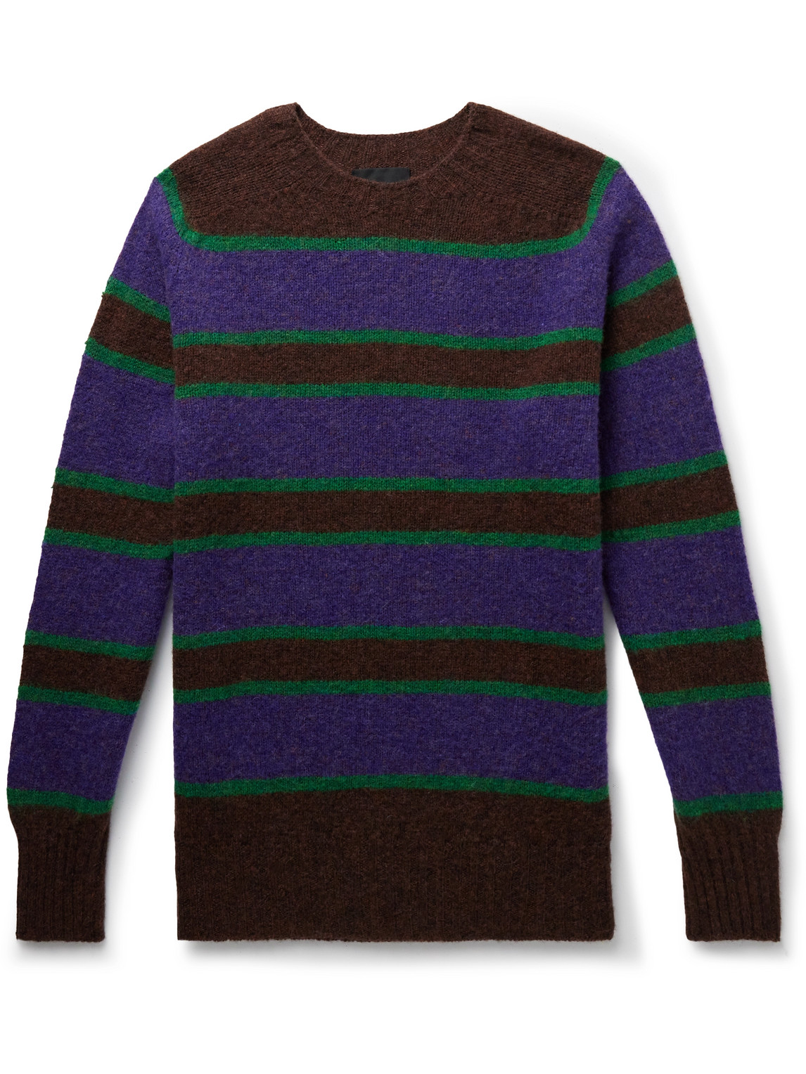 Howlin' Absolute Belter Striped Wool Sweater In Brown