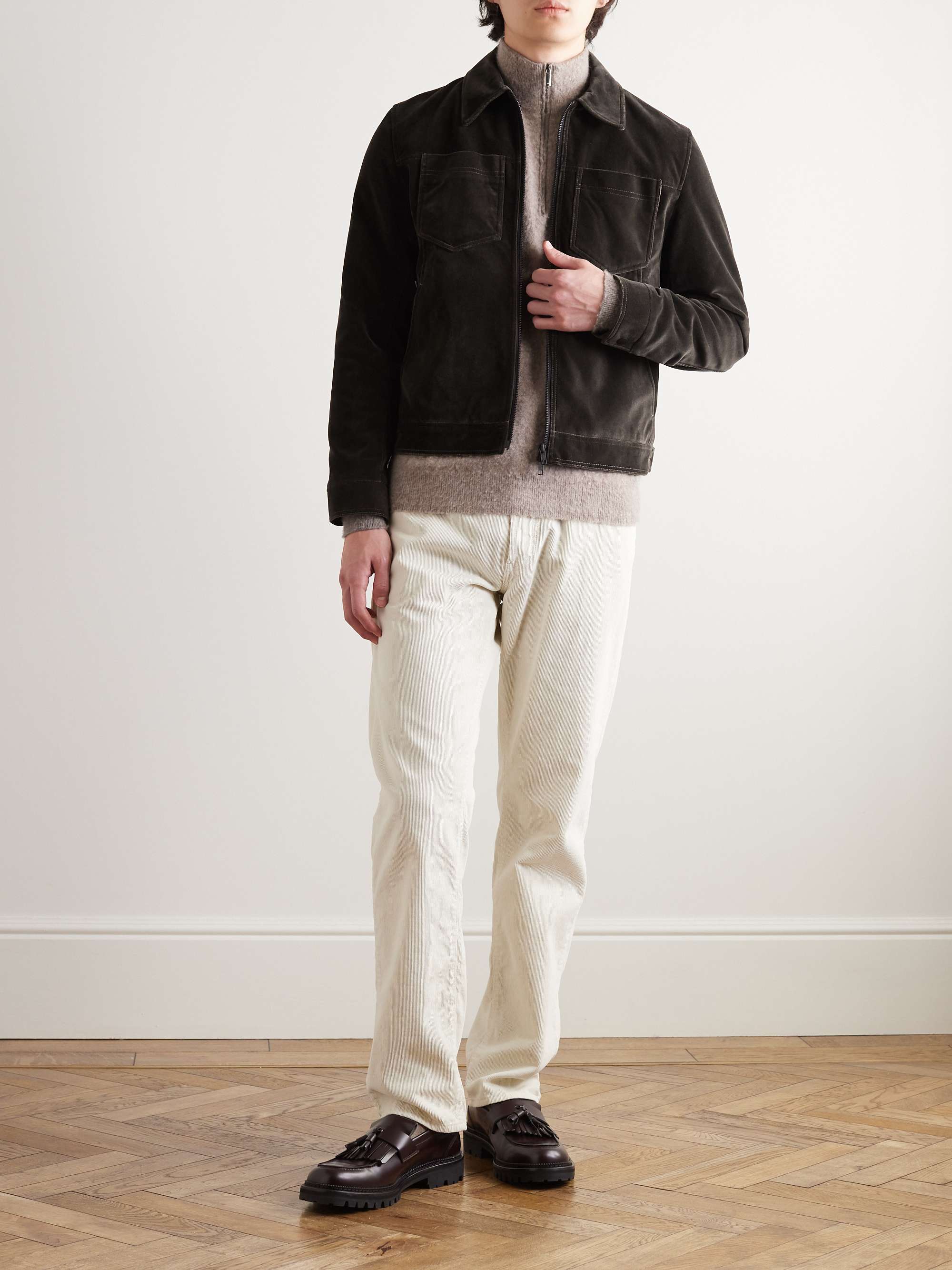 OLIVER SPENCER Norton Cotton-Velvet Jacket for Men | MR PORTER