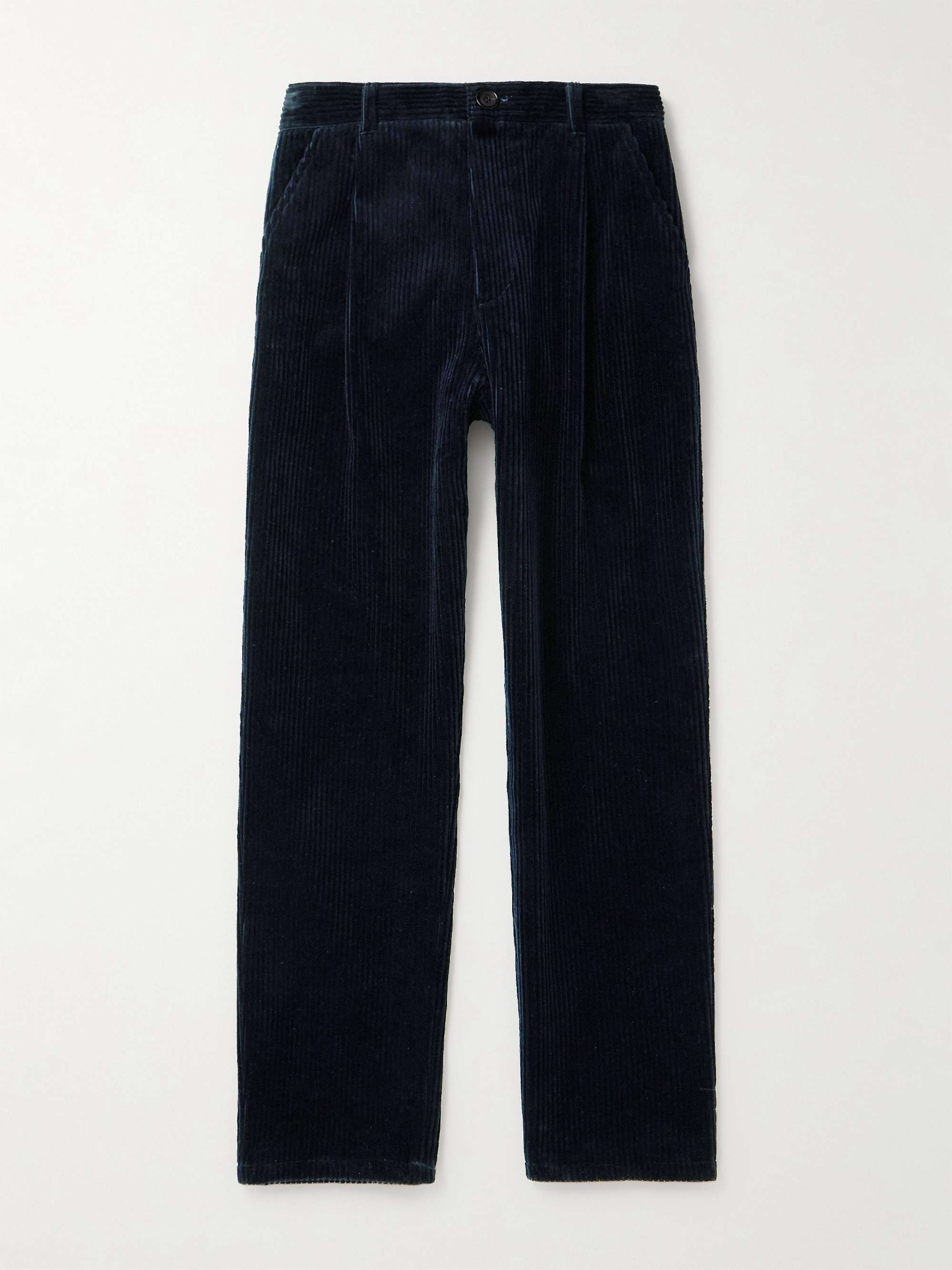 OLIVER SPENCER Morton Straight-Leg Cotton-Corduroy Trousers for Men ...