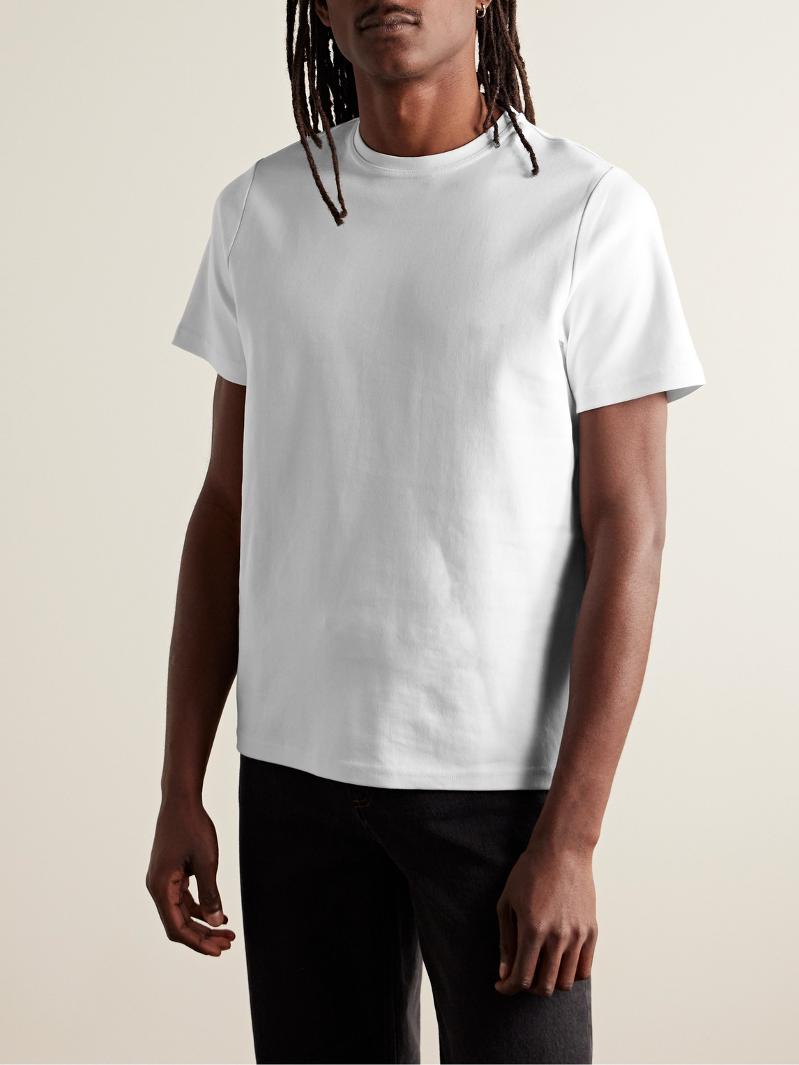 Shop Oliver Spencer Heavy Tavistock Organic Cotton-jersey T-shirt In White