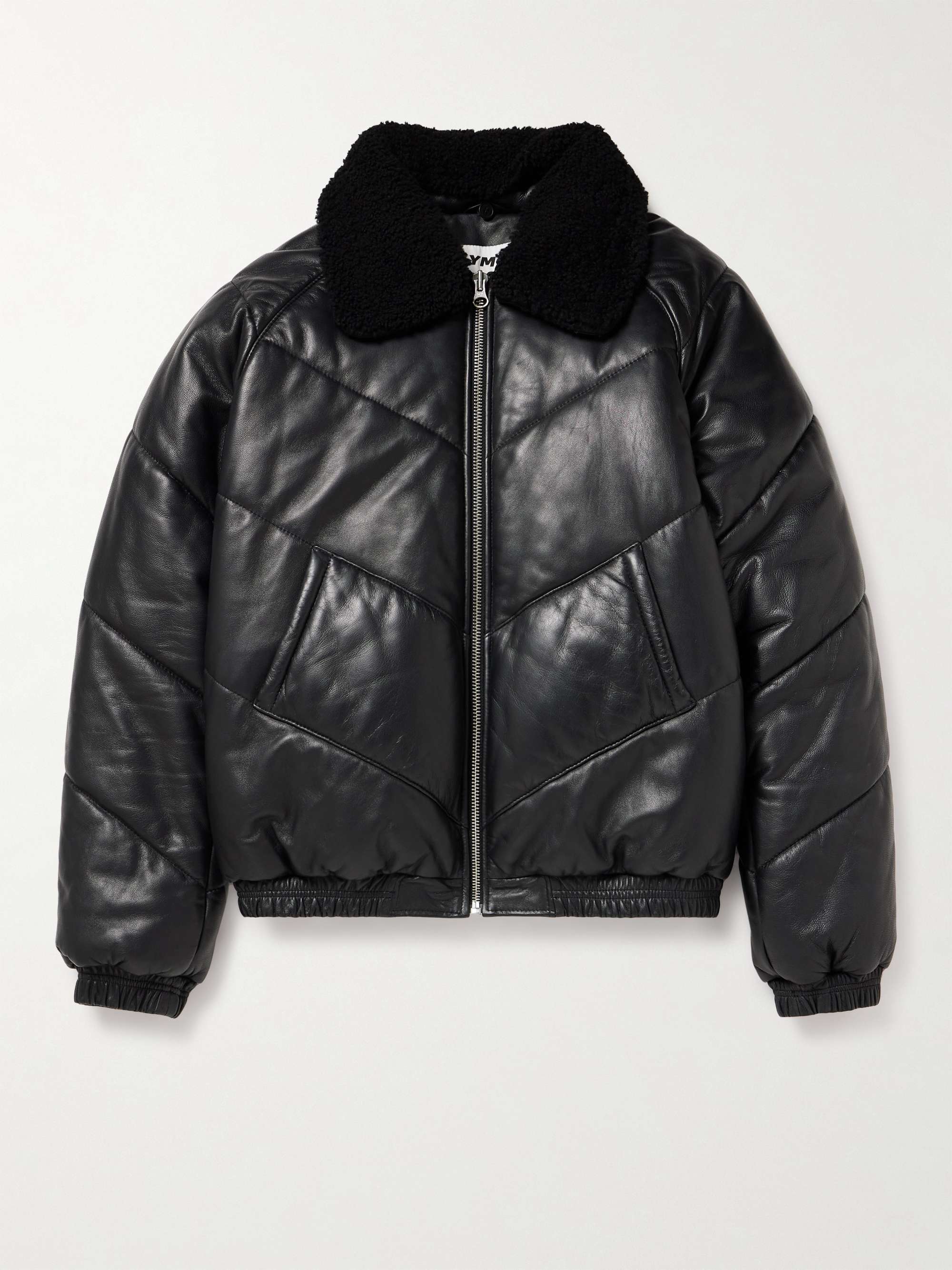 Mens designer shearling jacket clearance