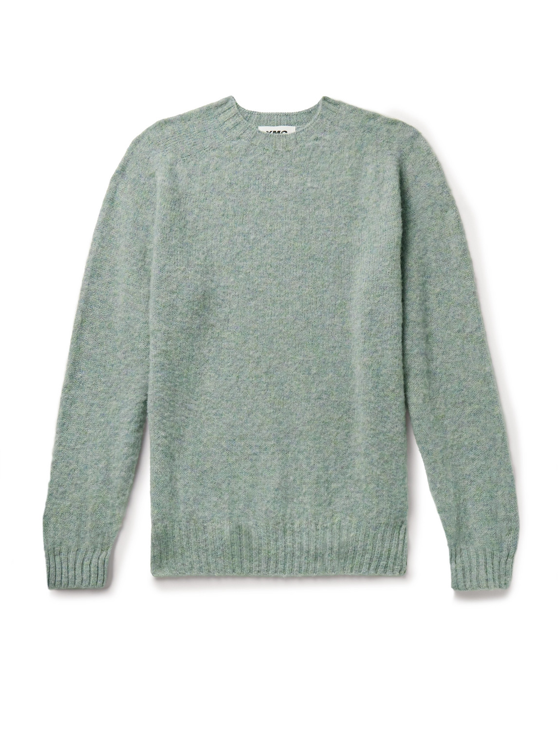 Ymc You Must Create Brushed-wool Jumper In Green