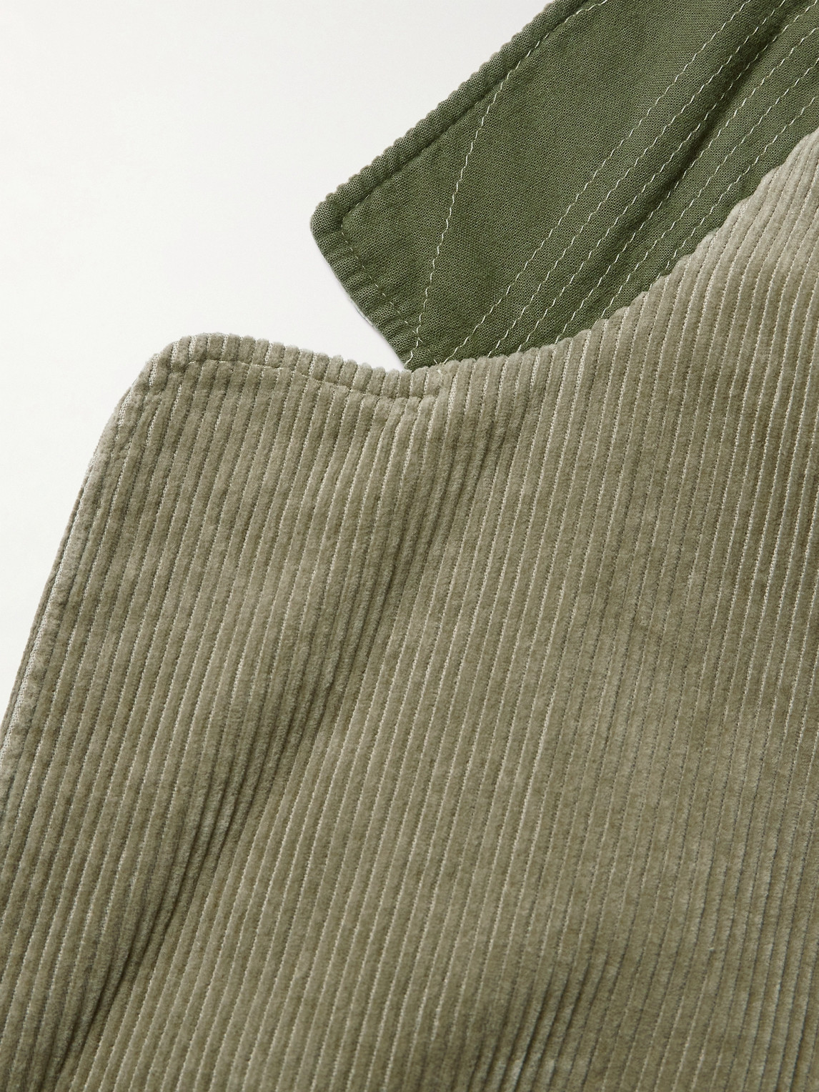 Shop Ymc You Must Create Scuttlers Cotton And Linen-blend Corduroy Blazer In Green