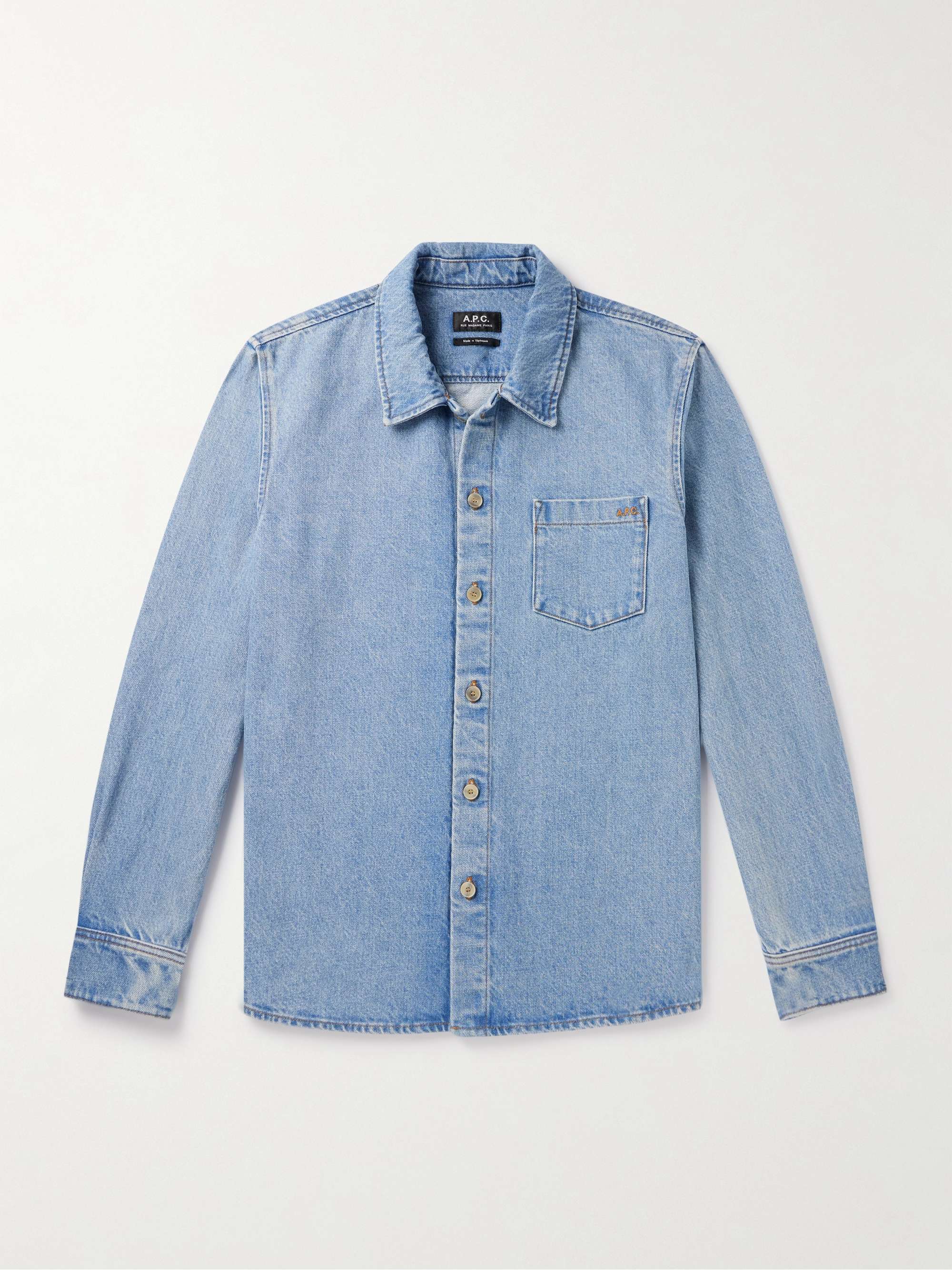 Swimsuit A.P.C. Men color Blue