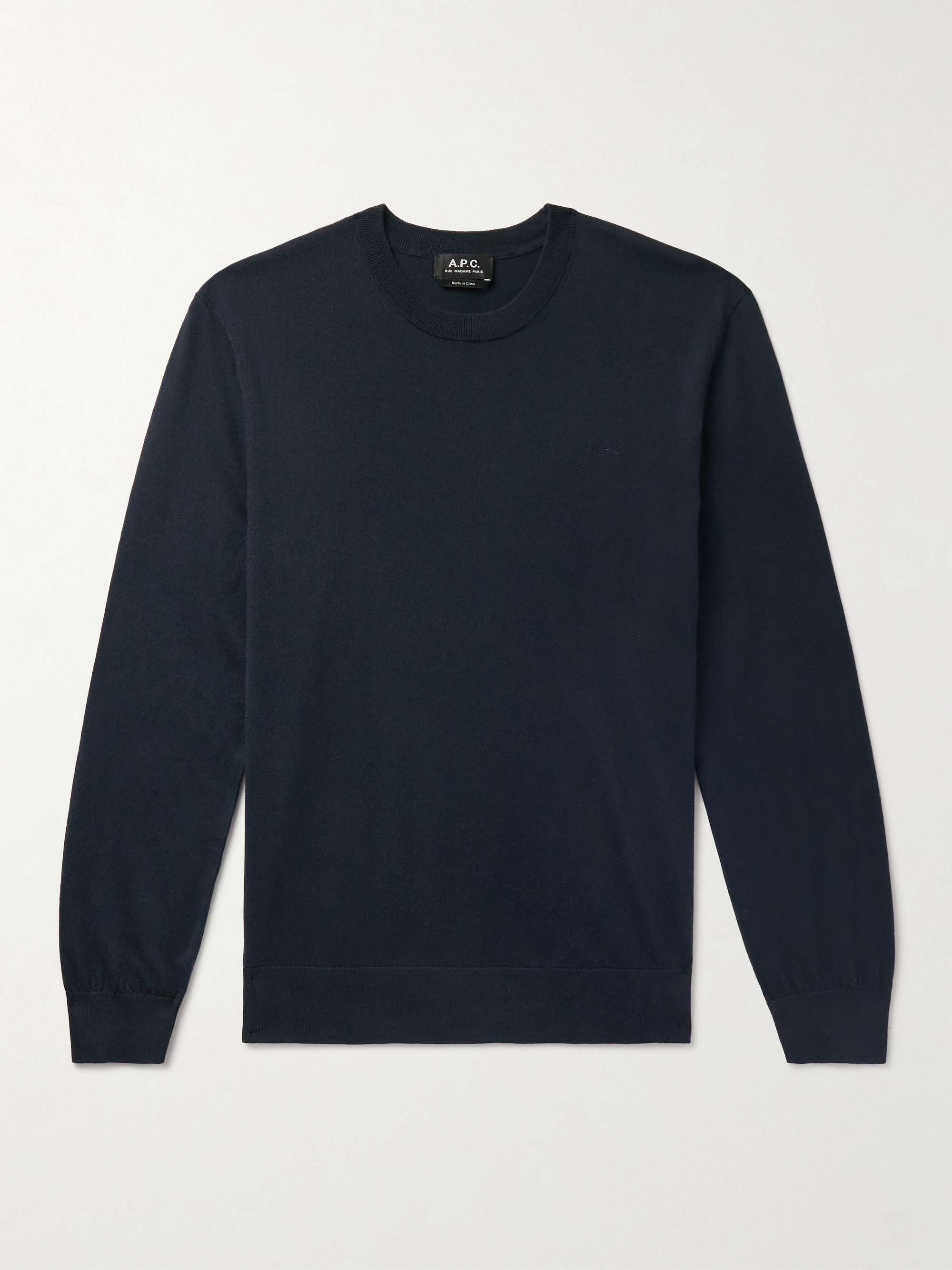 Apc shop logo sweater