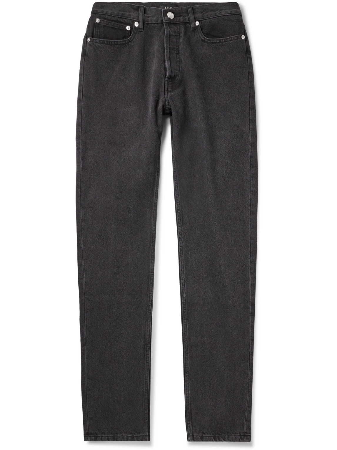 Apc Petit New Standard Straight-leg Jeans In Black