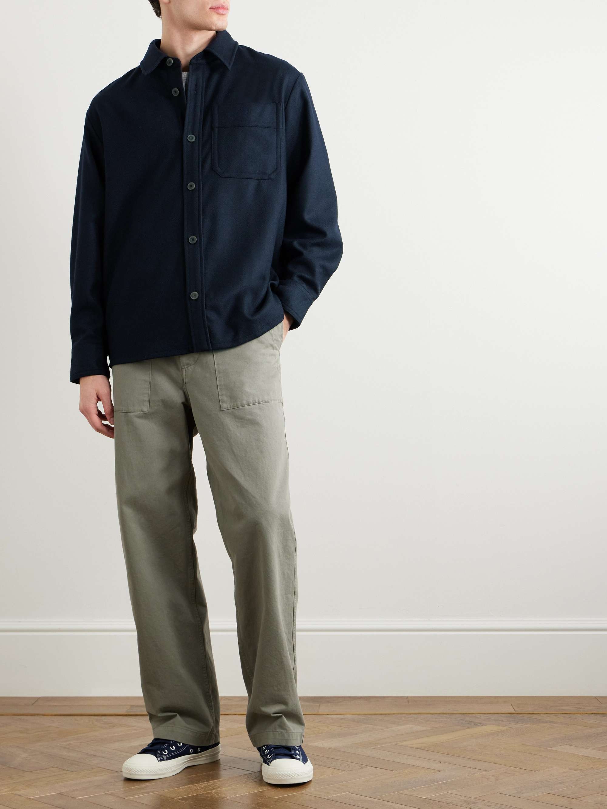 A.P.C. Basile Wool-Blend Overshirt for Men | MR PORTER