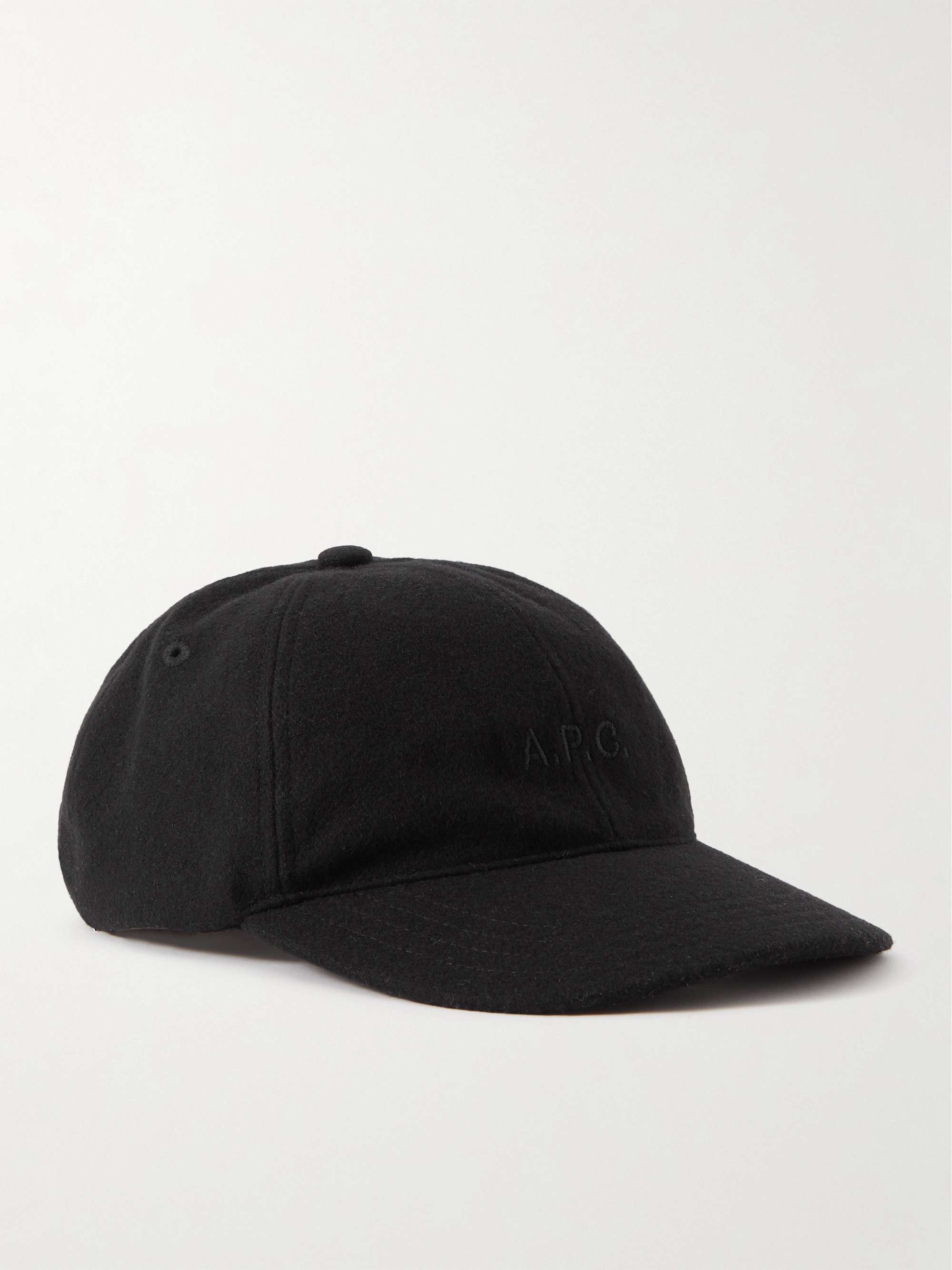 A.P.C. Charlie Logo-Embroidered Wool-Blend Baseball Cap for Men | MR PORTER