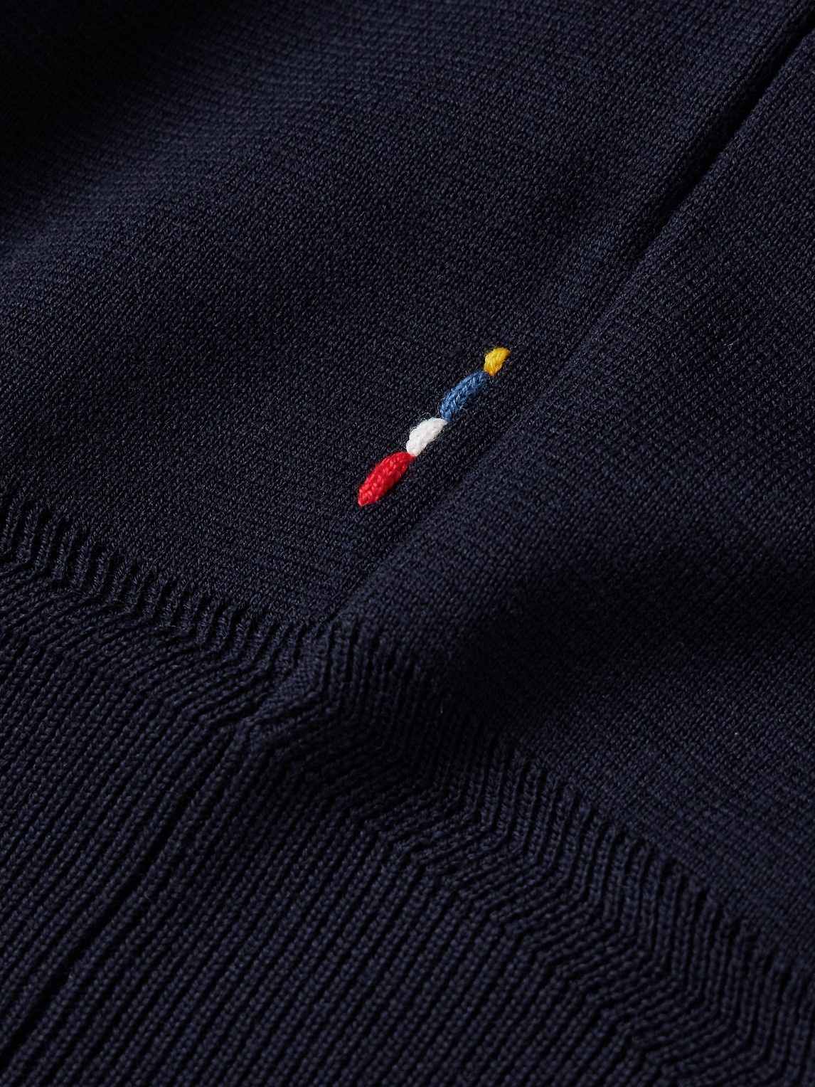 Lennard Merino Wool Half-Zip Sweater