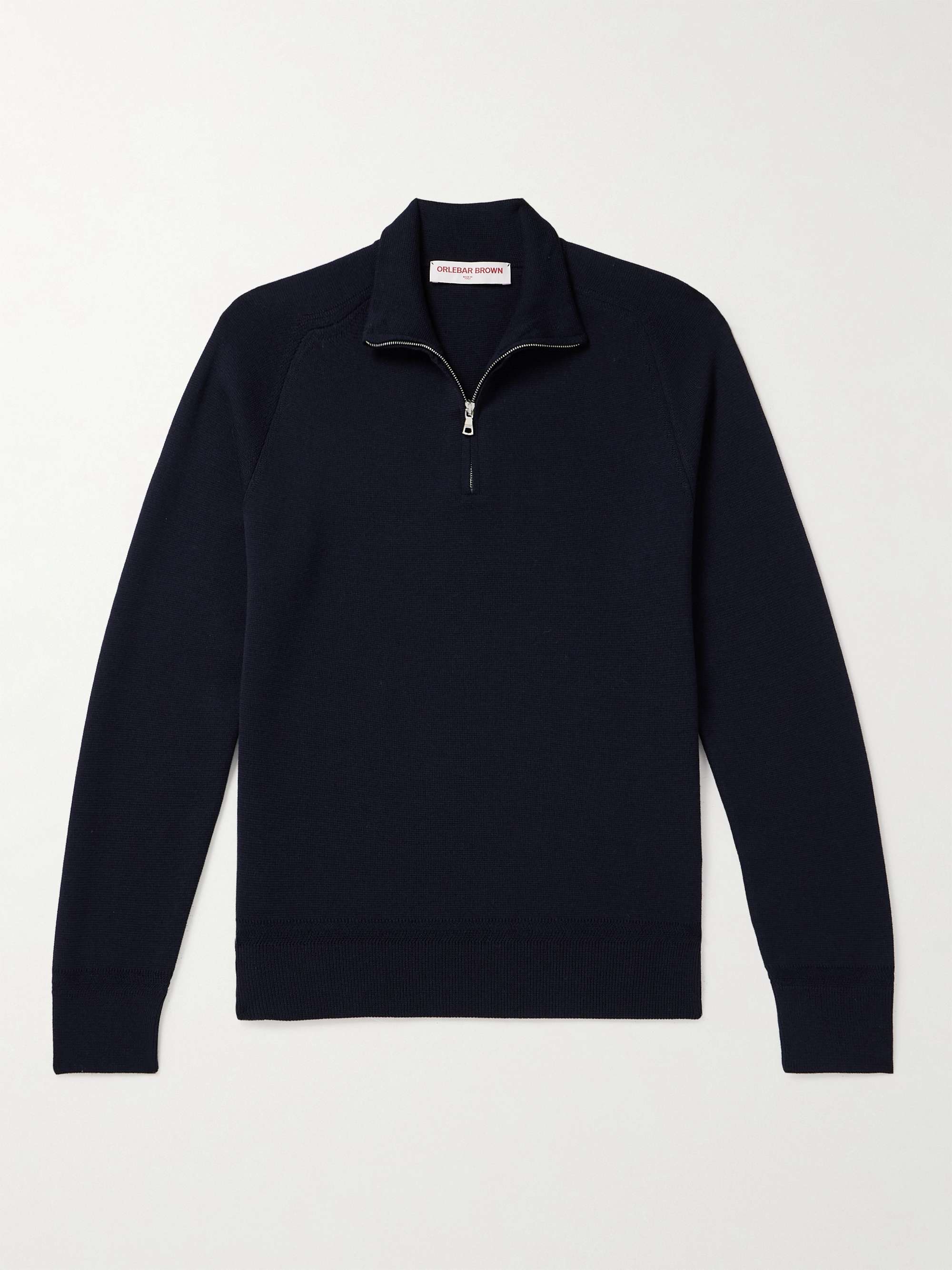 ORLEBAR BROWN Lennard Merino Wool Half-Zip Sweater for Men | MR PORTER