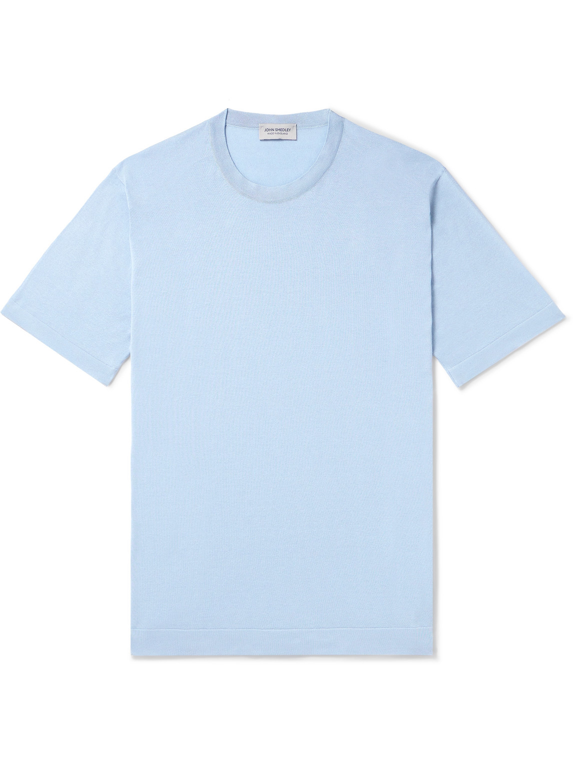 John Smedley Lorca Slim-fit Sea Island Cotton T-shirt In Blue