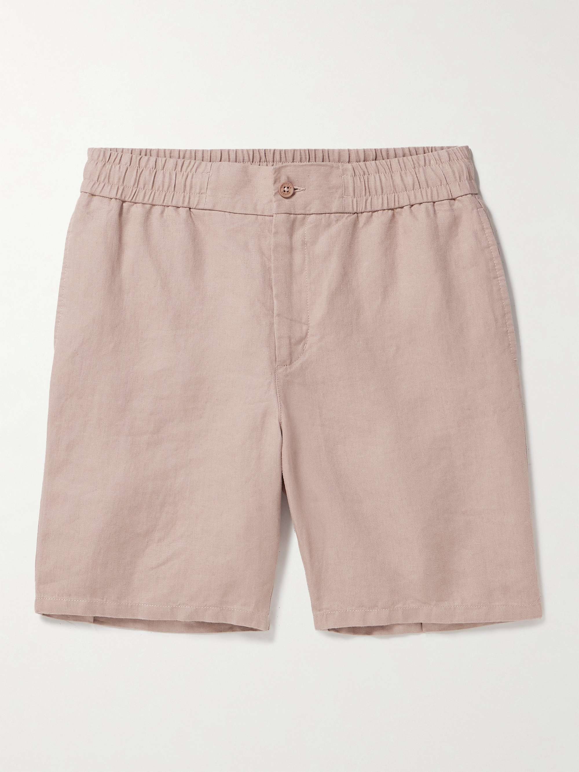 Slim fit linen shorts clearance