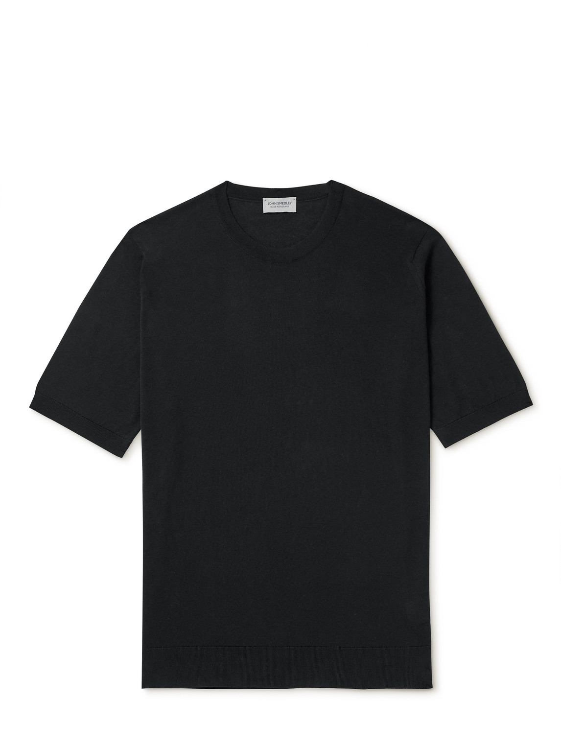 John Smedley Kempton Slim-fit Sea Island Cotton T-shirt In Black