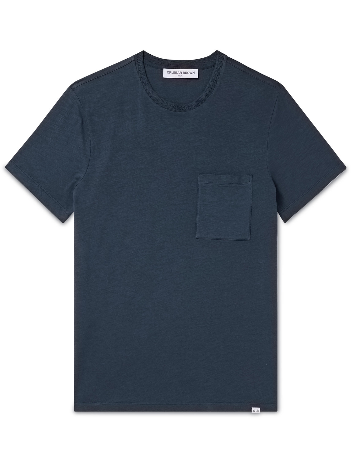Orlebar Brown Classic Slub Cotton-jersey T-shirt In Blue
