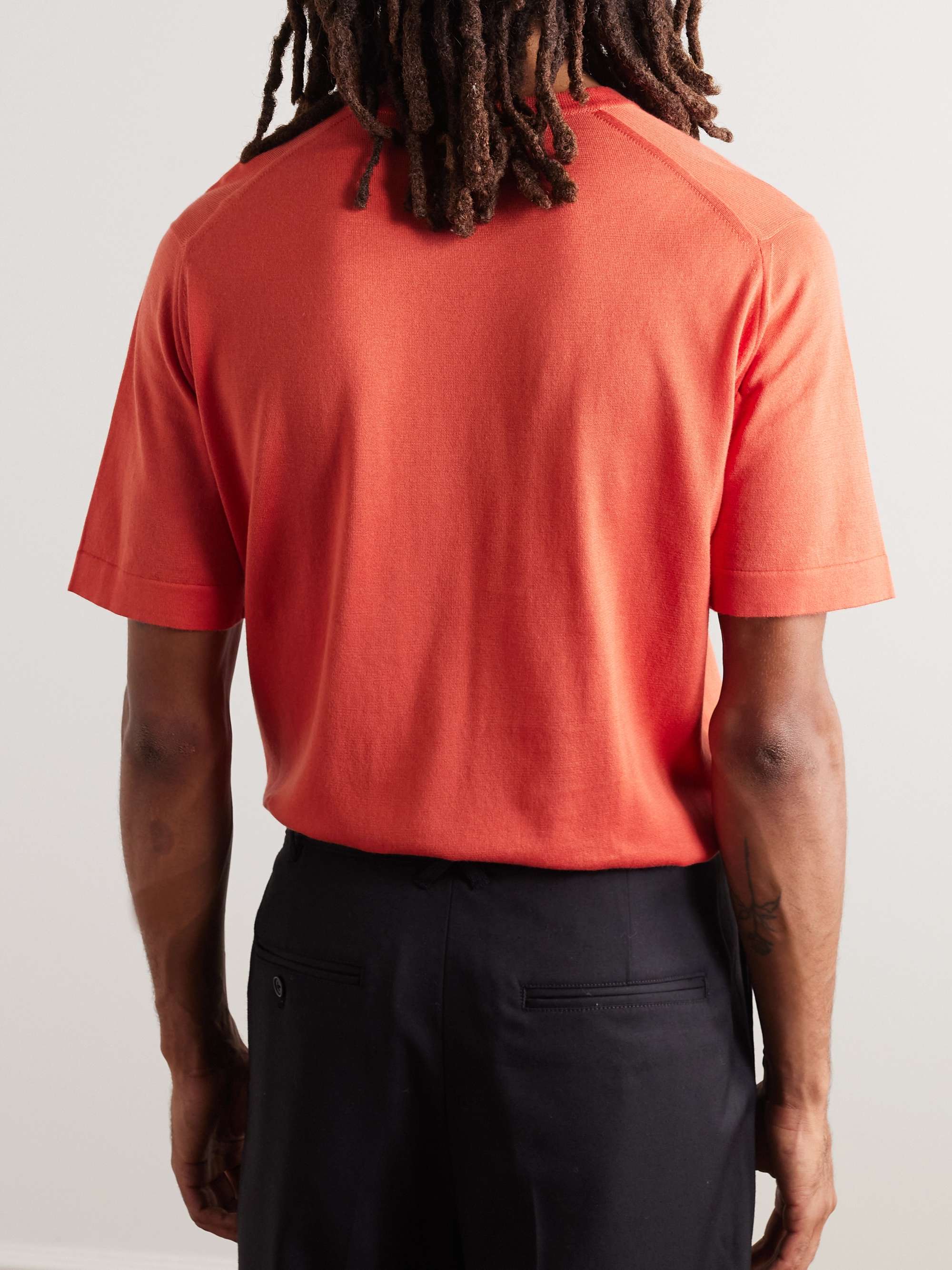 JOHN SMEDLEY Lorca Slim-Fit Sea Island Cotton T-Shirt for Men | MR PORTER
