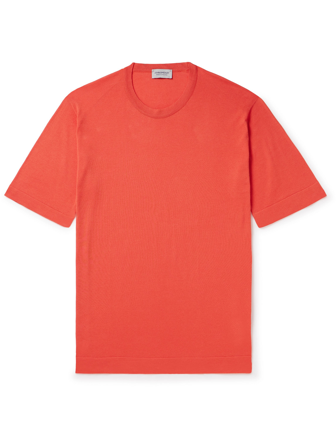 John Smedley Lorca Slim-fit Sea Island Cotton T-shirt In Red