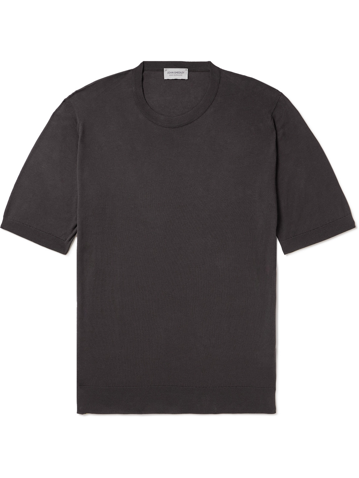 John Smedley Kempton Slim-fit Sea Island Cotton T-shirt In Brown