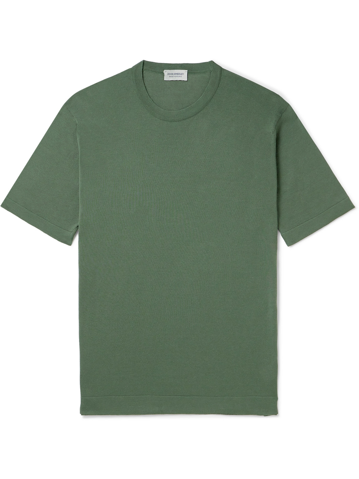 John Smedley Lorca Slim-fit Sea Island Cotton T-shirt In Green