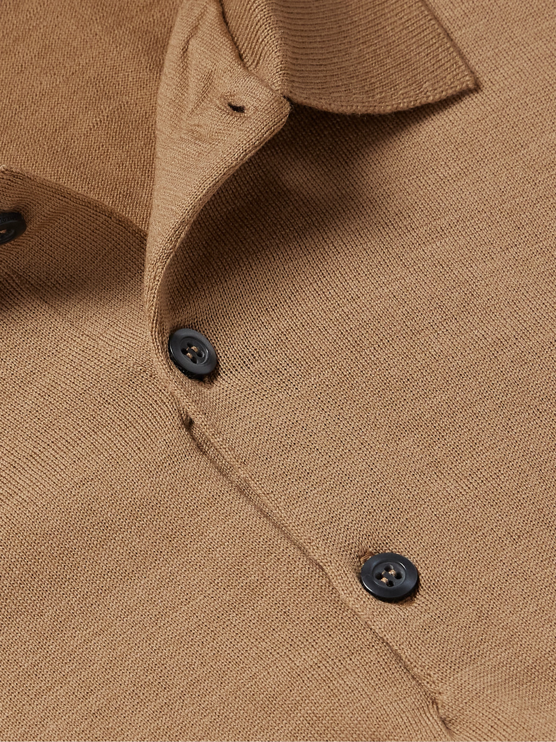 John Smedley Belper Slim-fit Merino Wool Polo Shirt In Neutrals