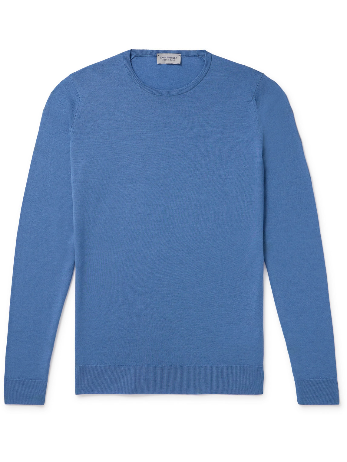 John Smedley Slim-fit Merino Wool Sweater In Blue