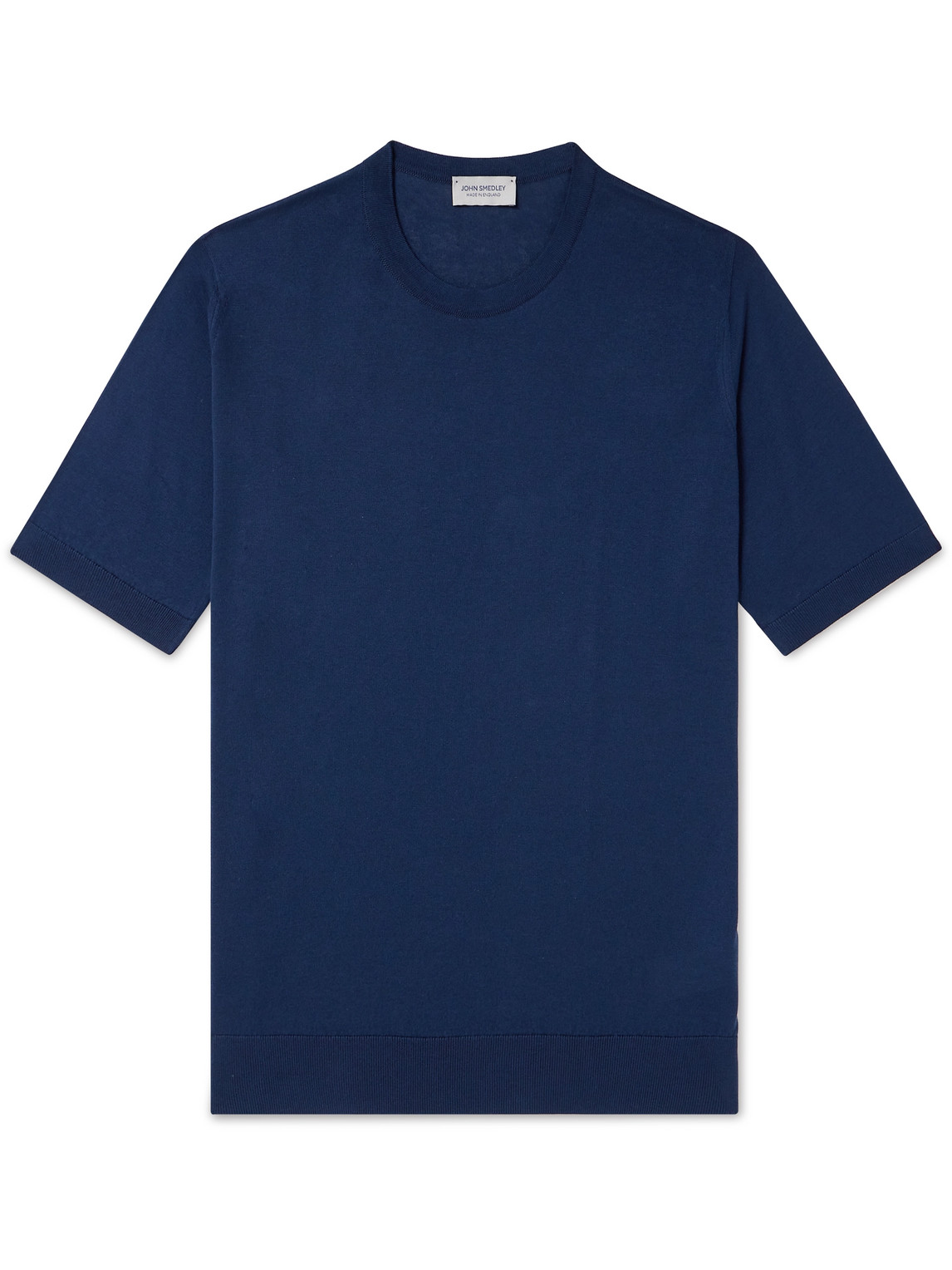John Smedley Kempton Slim-fit Sea Island Cotton T-shirt In Blue