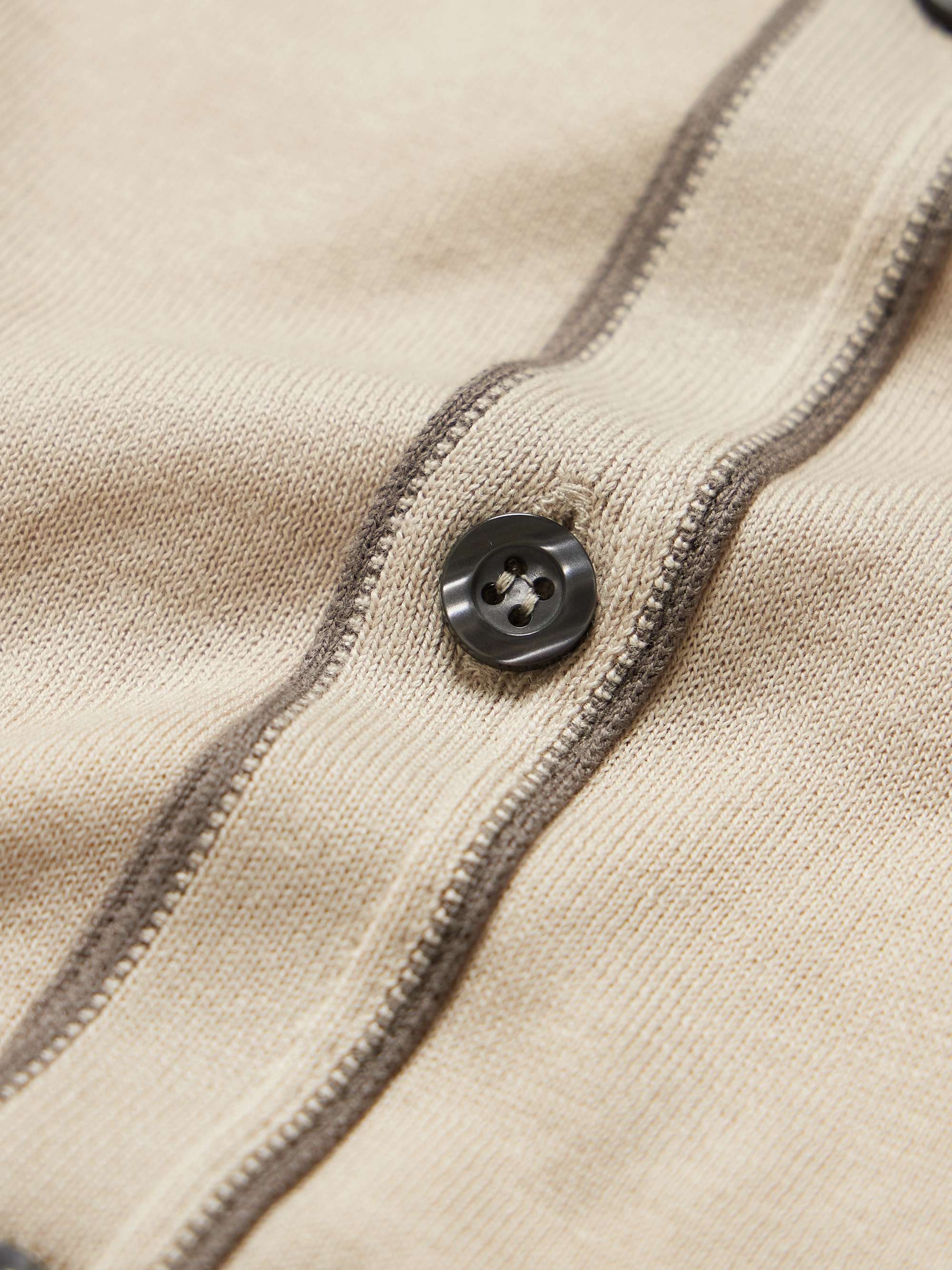 JOHN SMEDLEY Contrast-Tipped Sea Island Cotton Shirt for Men | MR PORTER