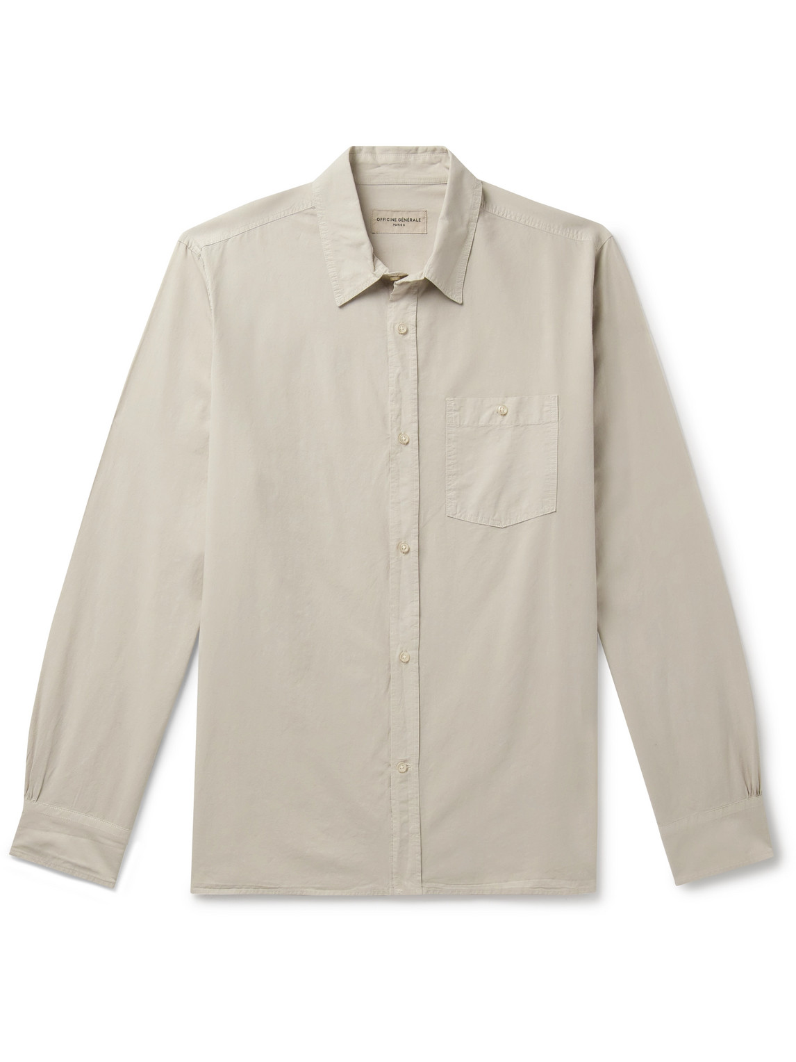 Officine Générale Alex Lyocell and Cotton-Blend Shirt