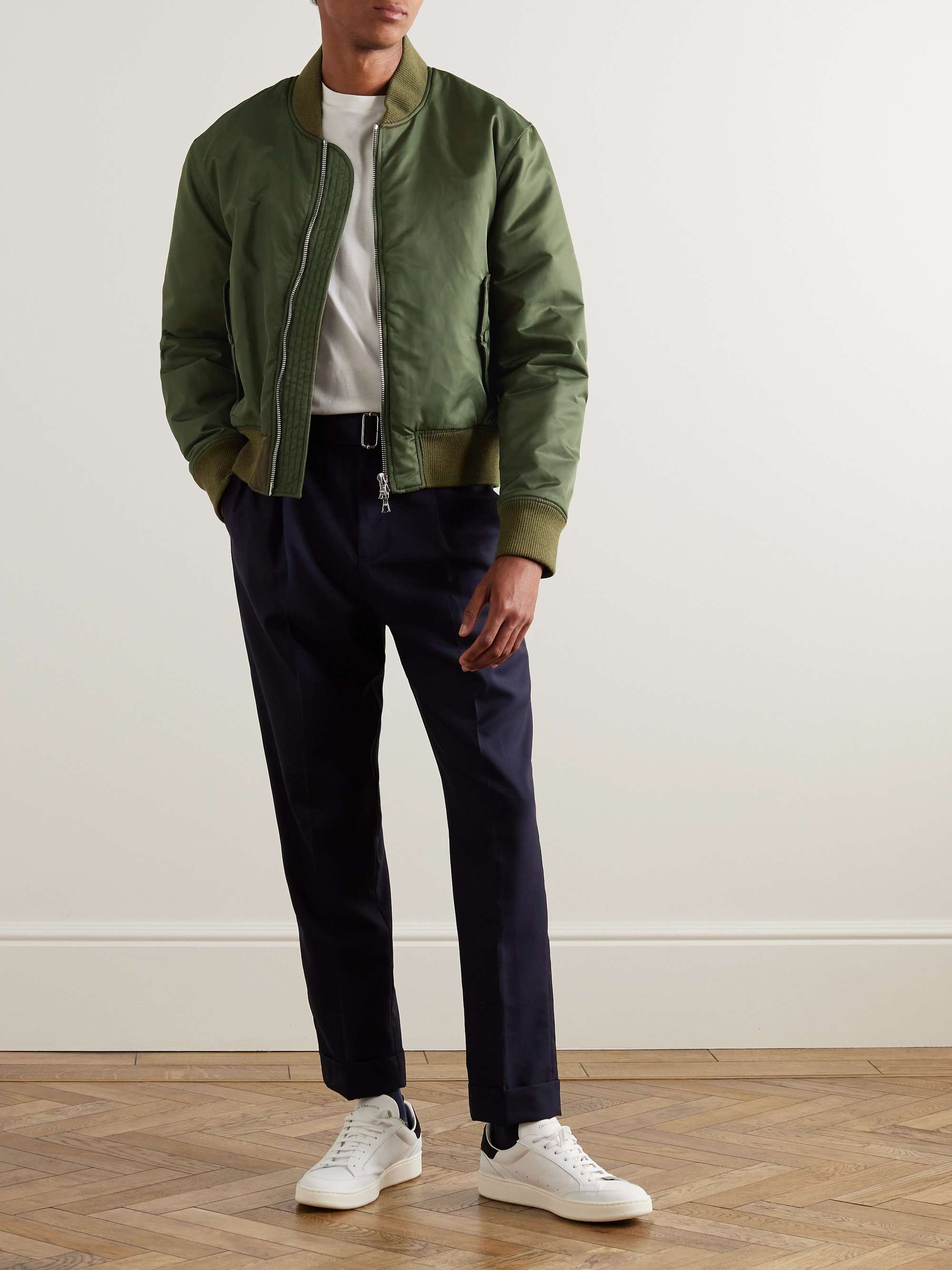 OFFICINE GÉNÉRALE Winnie Recycled-Nylon Twill Bomber Jacket for Men ...