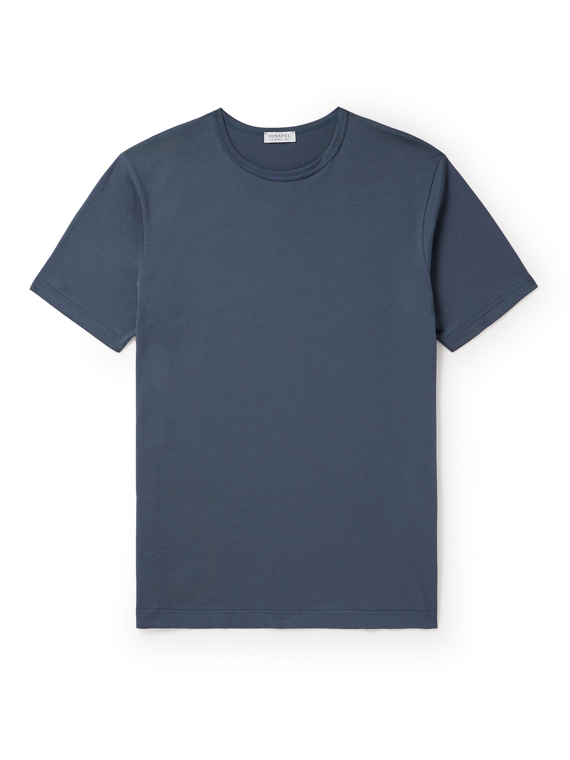 Sunspel Slim-fit Cotton-jersey T-shirt In Blue