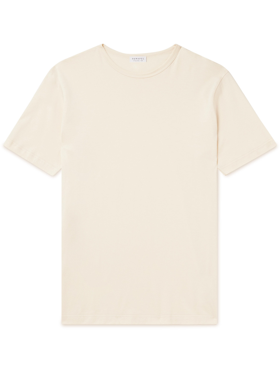 Sunspel Supima Cotton-jersey T-shirt In Neutrals