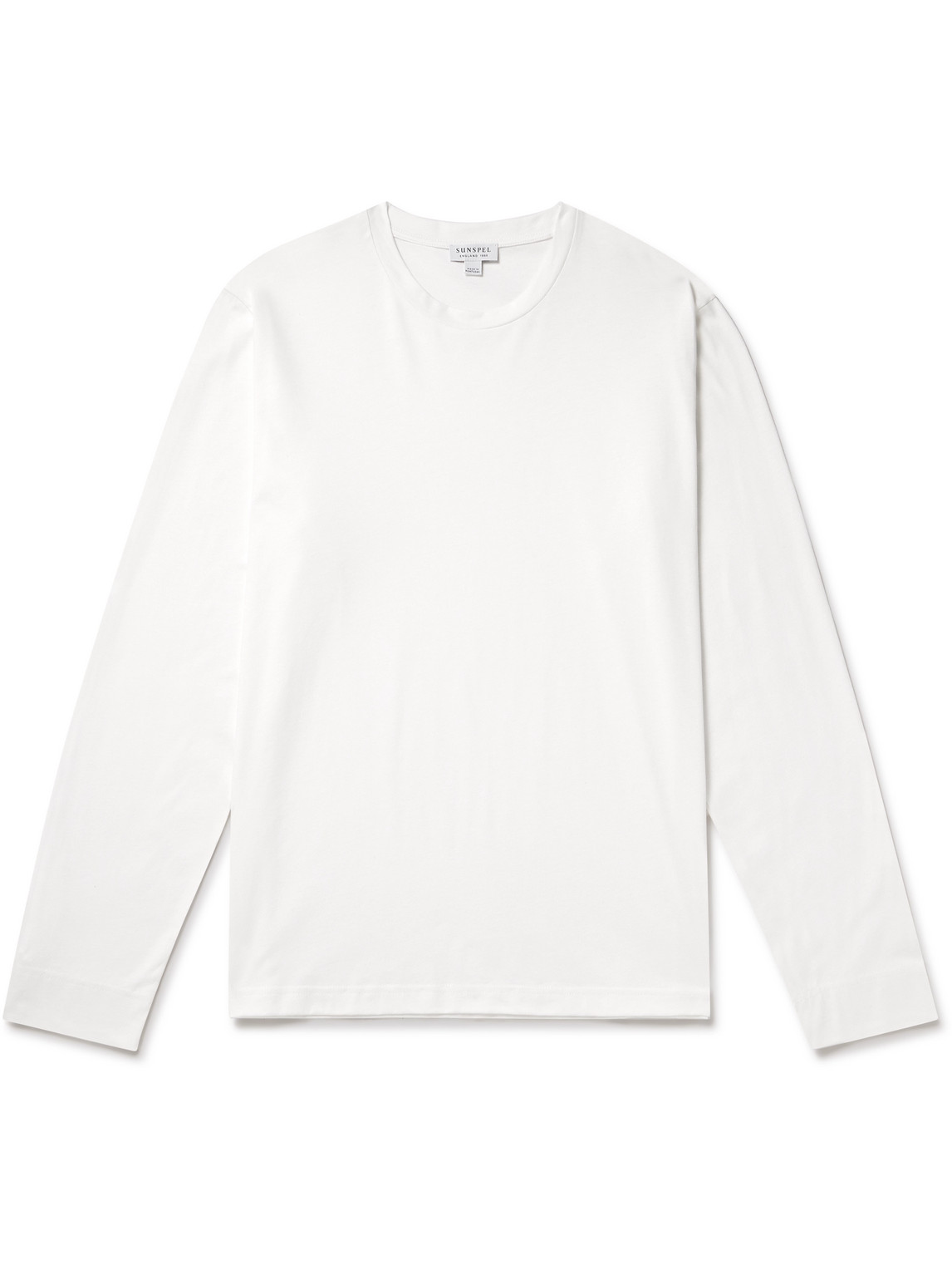Sunspel Supima Cotton-jersey T-shirt In White