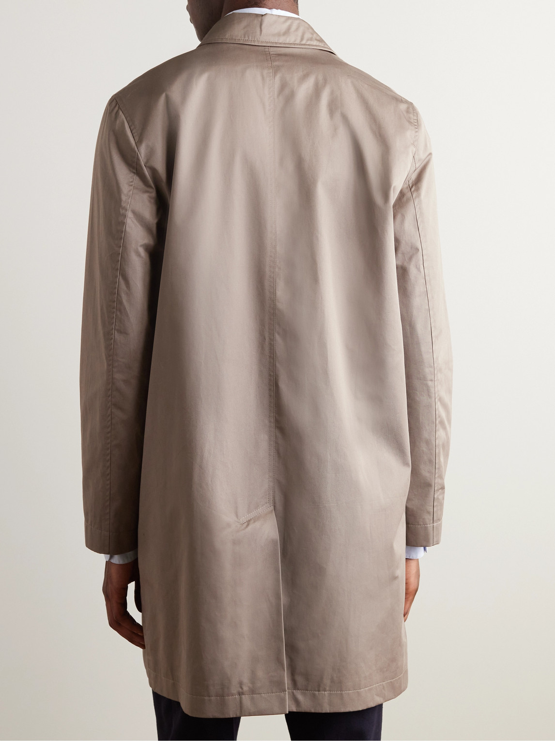 Shop Sunspel Cotton-shell Raincoat In Neutrals