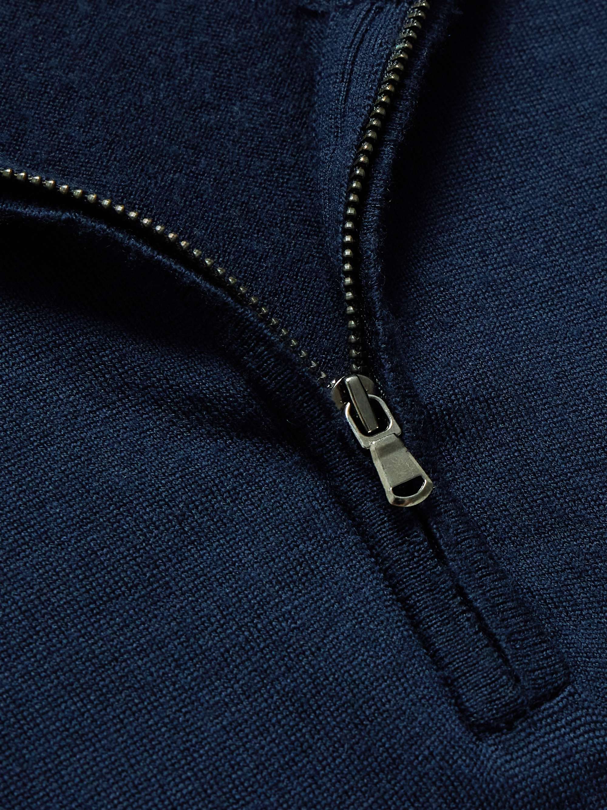SUNSPEL Felpa in jersey di cotone con mezza zip