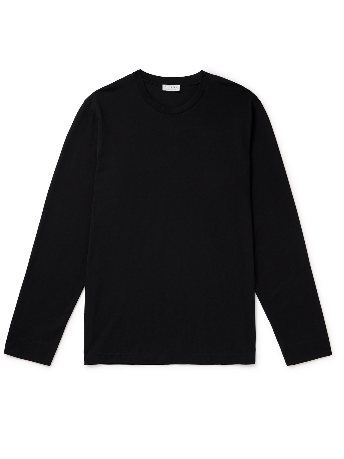 Sunspel Supima Cotton-jersey T-shirt In Black