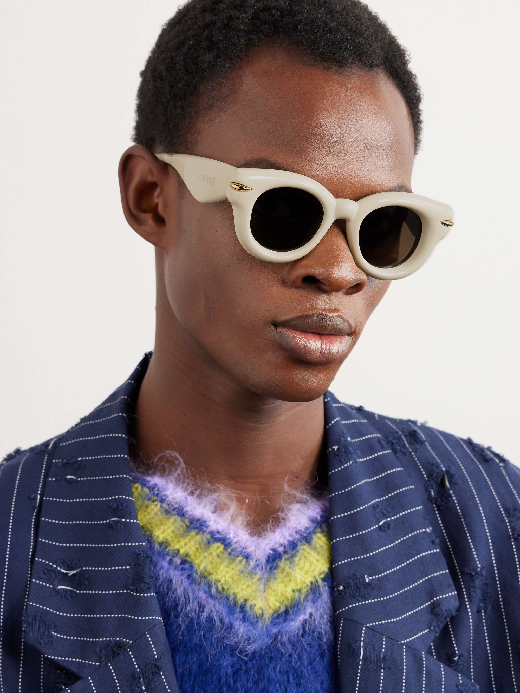 Céline - Oversized Sunglasses in Acetate - White - Sunglasses - Céline  Eyewear