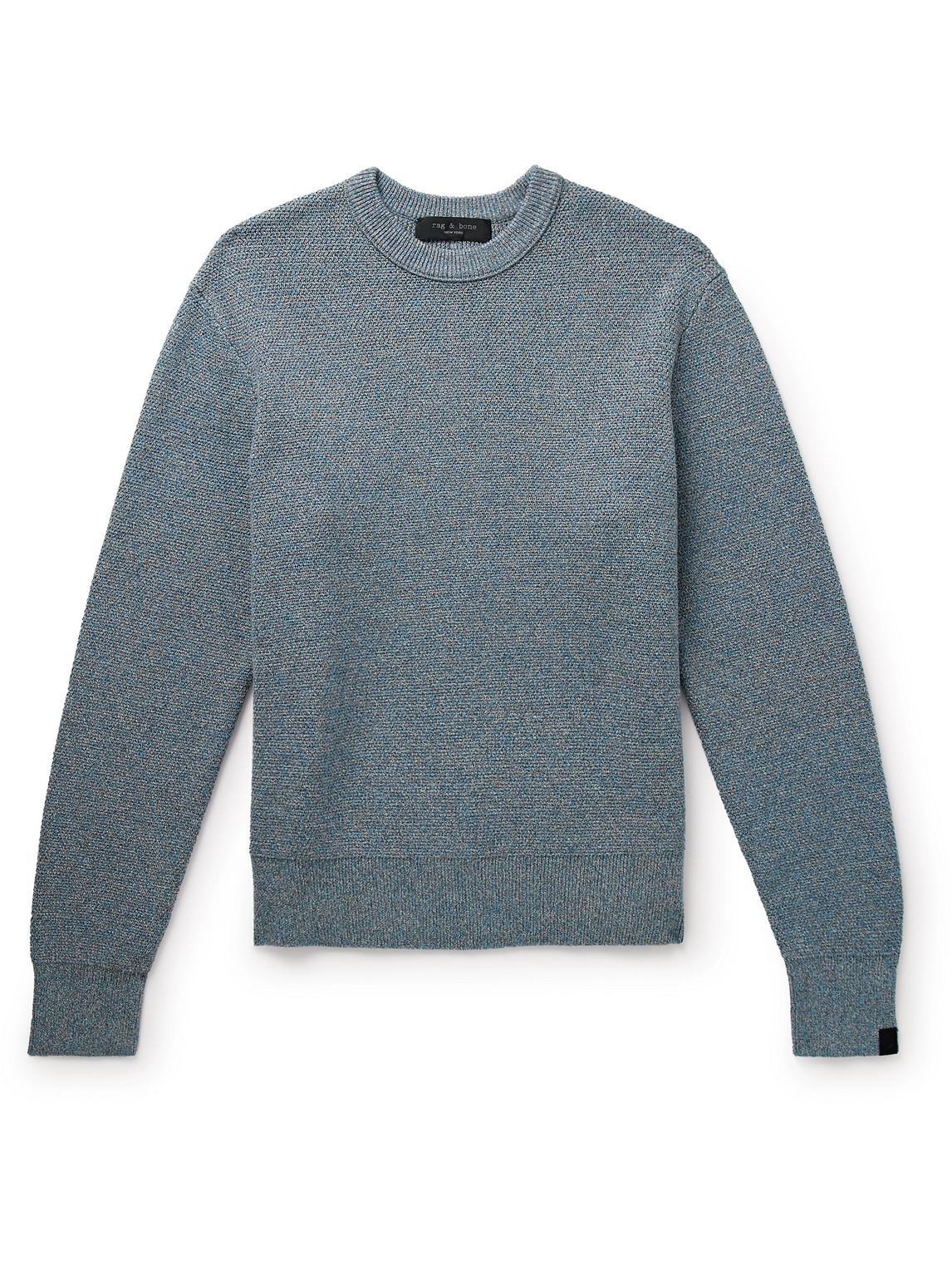 Shop Rag & Bone Dexter Organic Cotton-blend Sweater In Blue