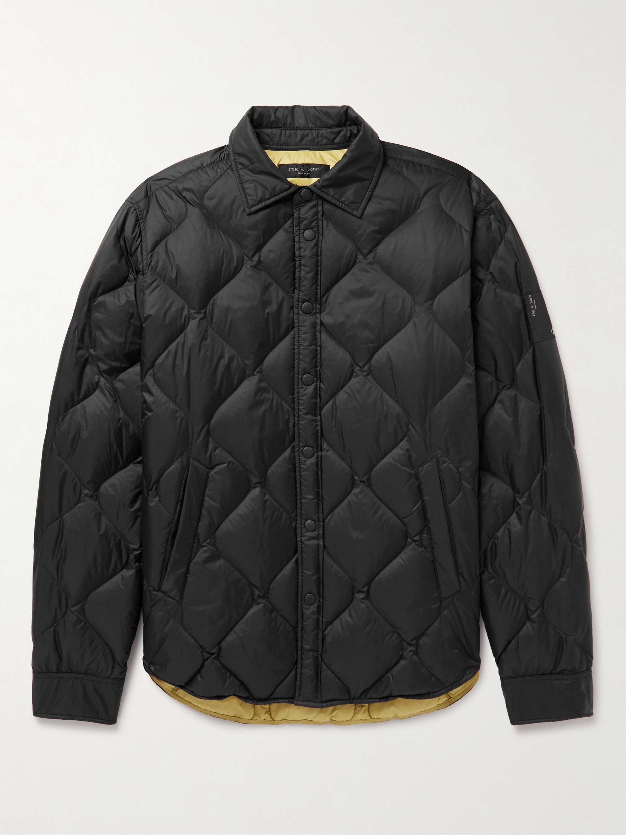 RAG & BONE Dane Quilted Padded Shell Down Shirt Jacket for Men