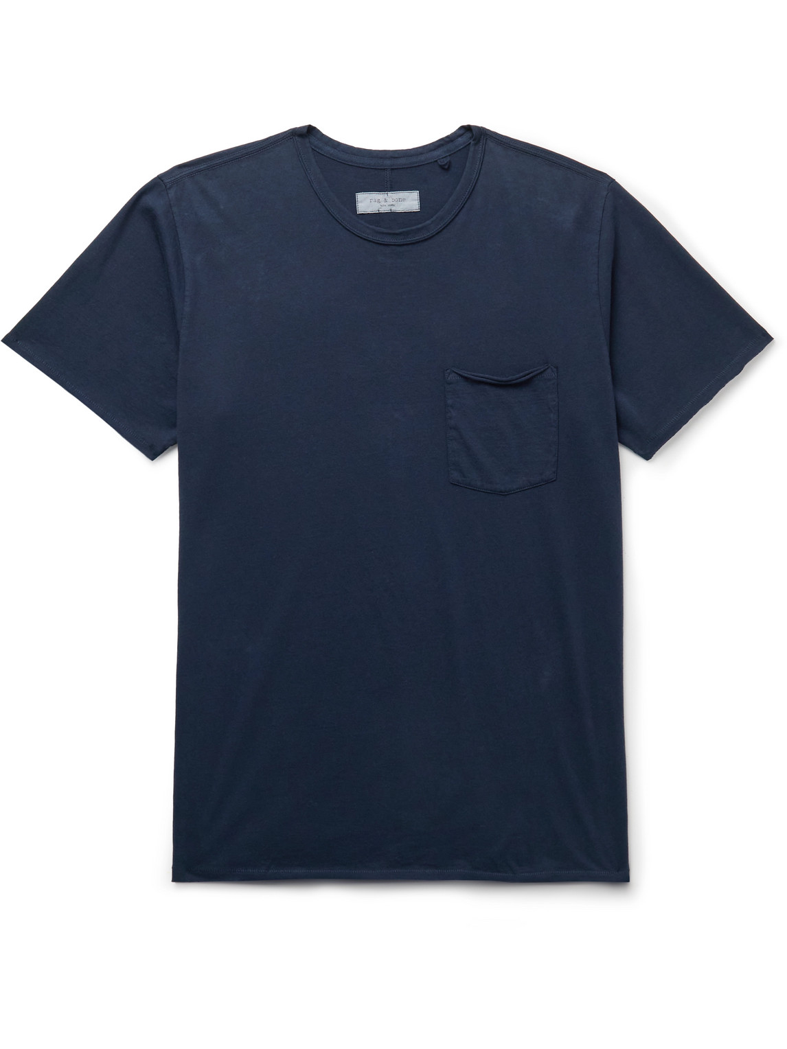 Rag & Bone Miles Cotton-jersey T-shirt In Blue