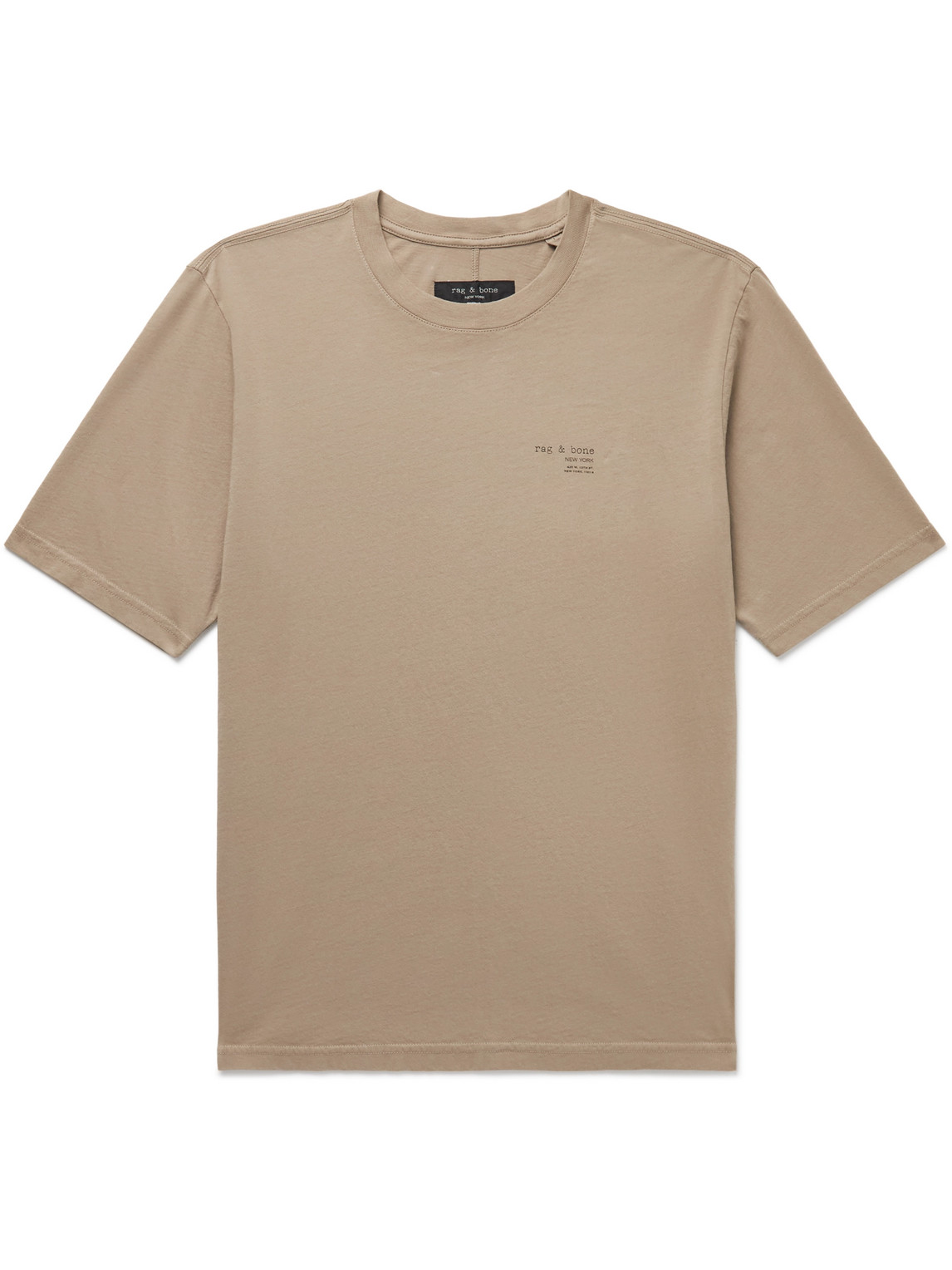 Rag & Bone 425 Logo-print Cotton-jersey T-shirt In Brown