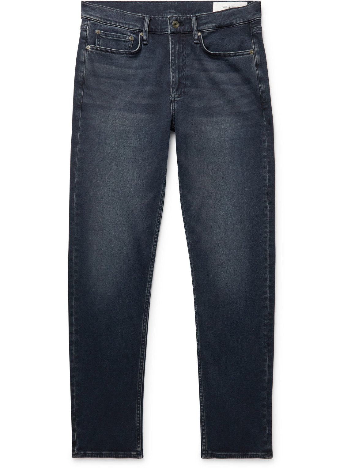 Rag & Bone Fit 2 Action Slim-fit Straight-leg Loopback Jeans In Blue