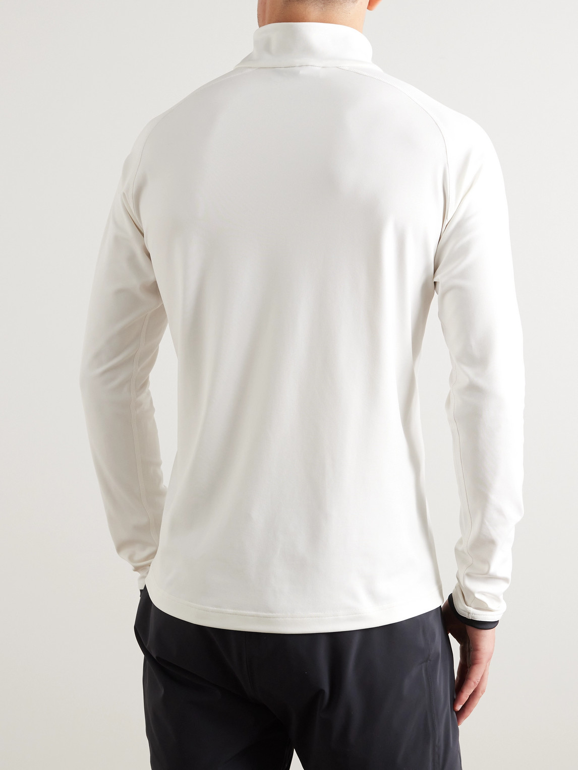 Kjus Feel Stretch-jersey Half-zip Ski Mid-layer In White