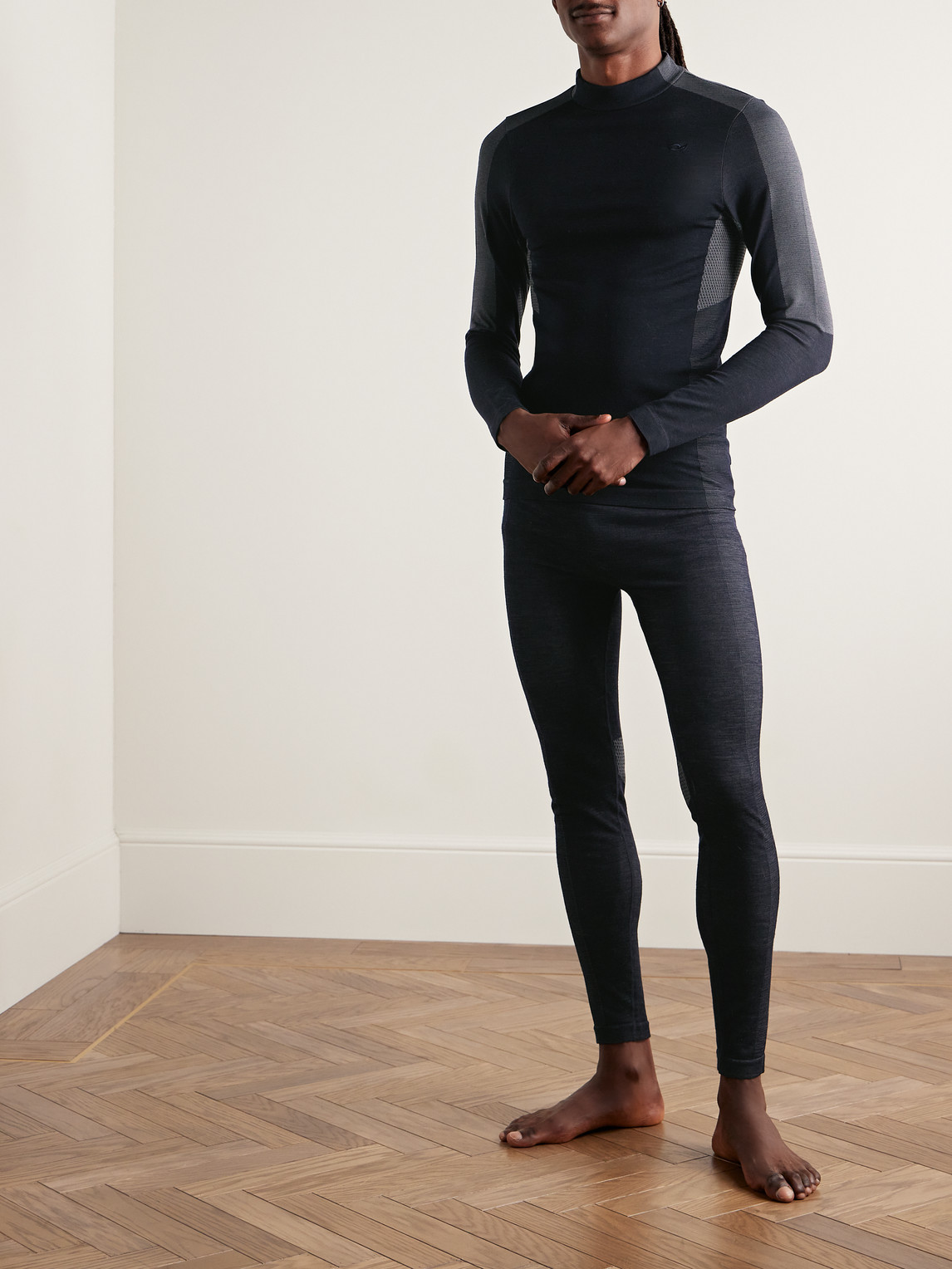 Kjus Freelite Knitted Base Layer In Blue