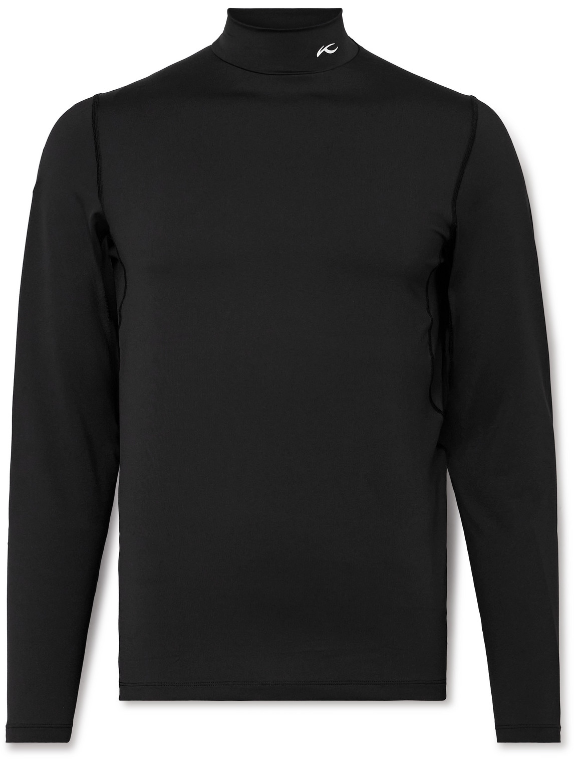 Slim-Fit Logo-Print Stretch-Jersey Ski Base Layer