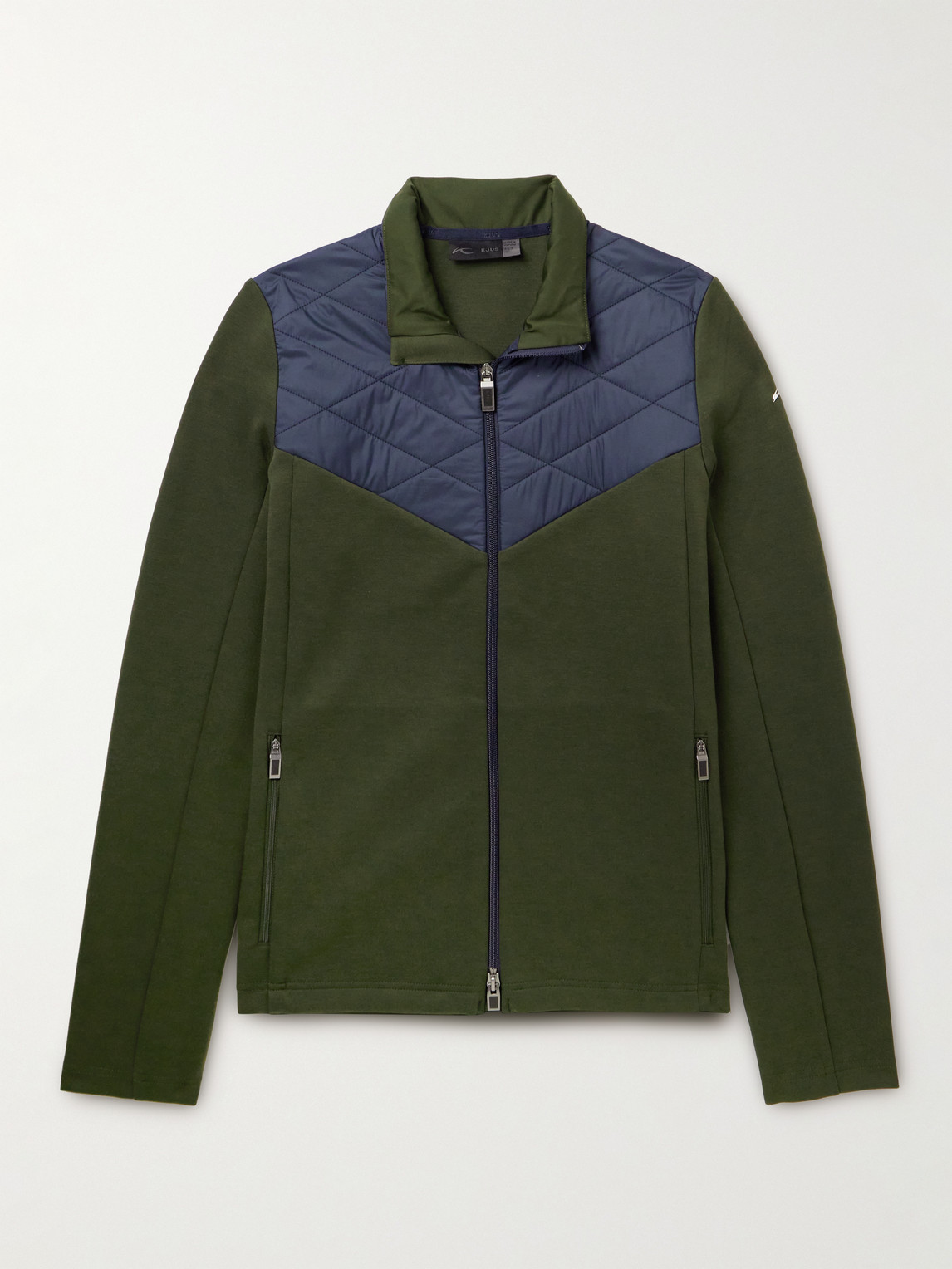 Formula Quilted Shell-Trimmed Tech-Jersey Jacket