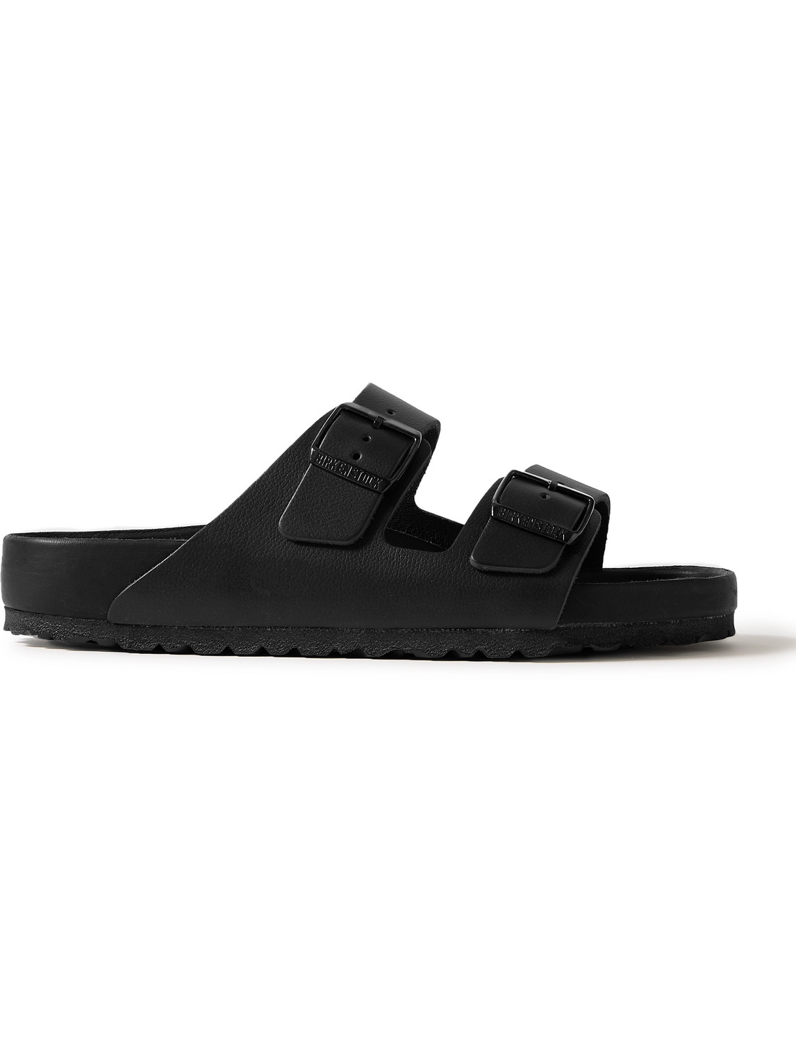 Shop Birkenstock Arizona Exquisite Full-grain Leather Sandals In Black